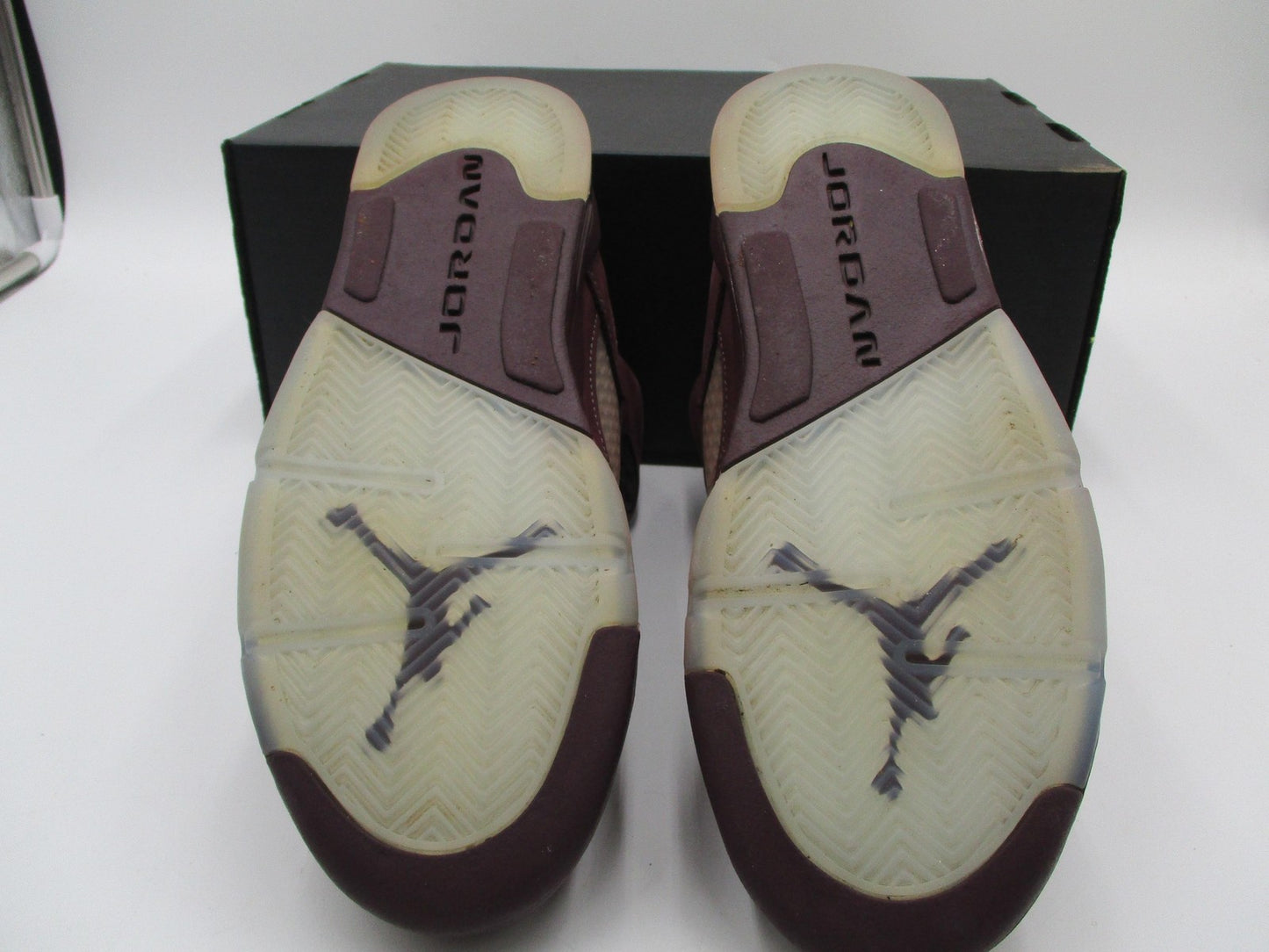 Nike Air Jordan 5 Retro Shoes Size 5.5Y Burgundy Gray Suede GS FN4233-600 (1E3)10