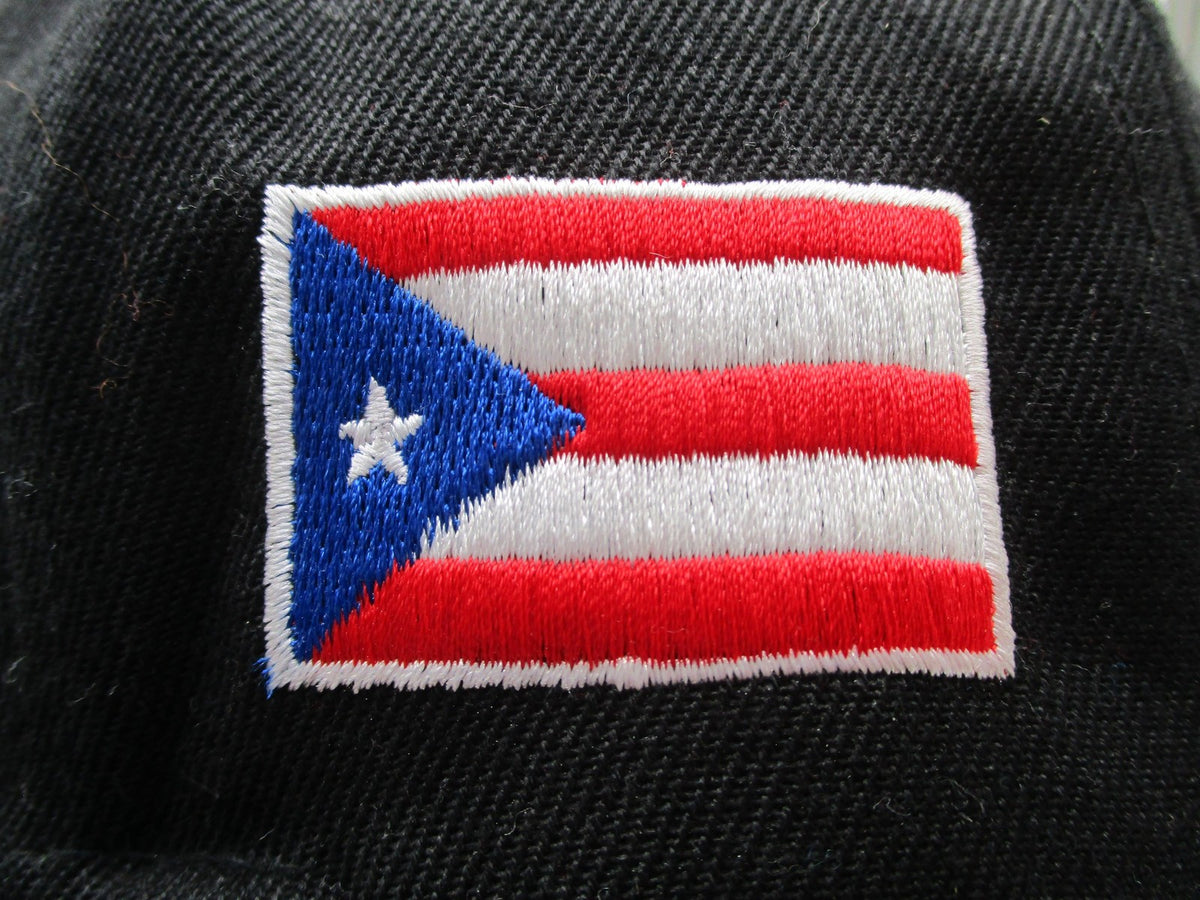 Puerto Rico Hat Cap Snap Back One Size Black Baseball Mens PR Flag WBC Logo5