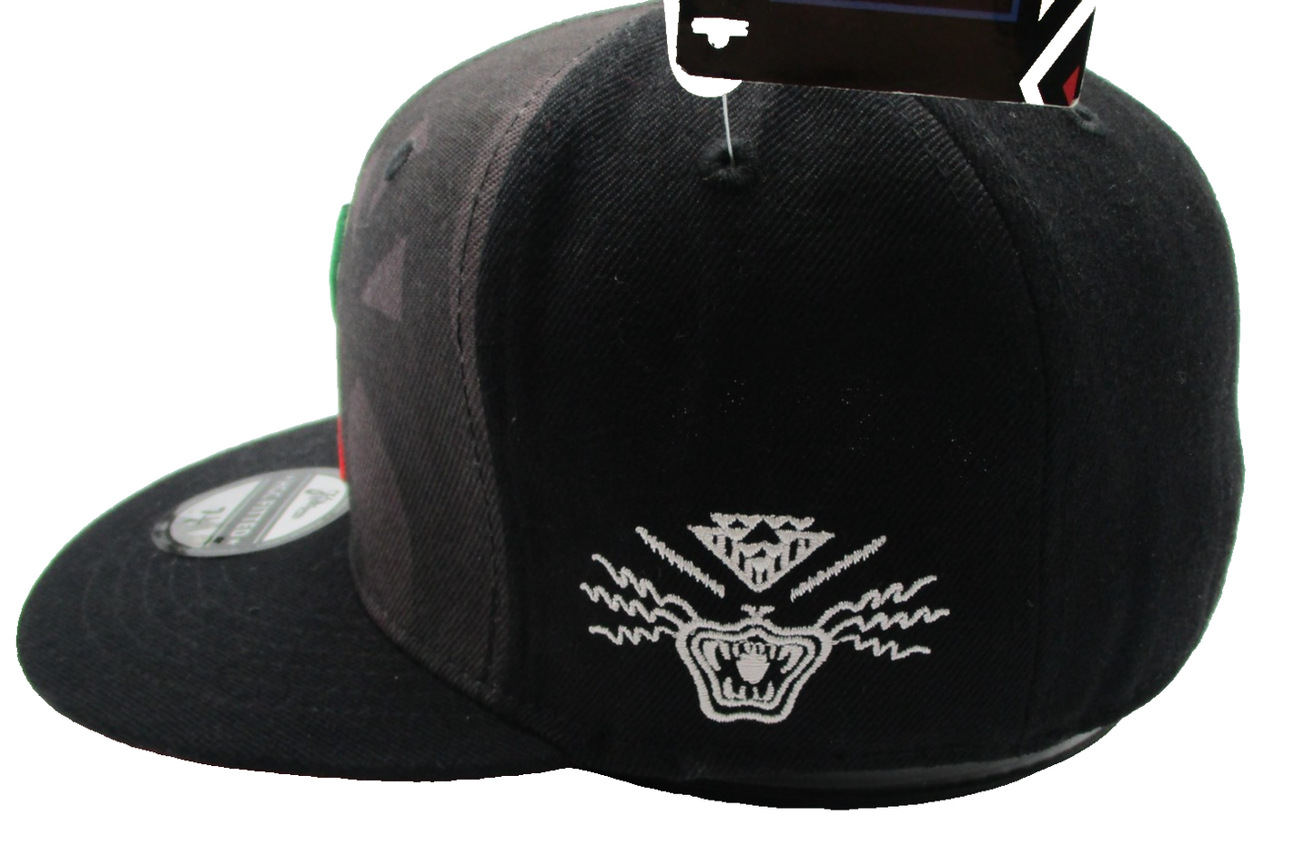TI$A Hat Cap Fitted Mens 7 1/4 Black Red TISA Vizion TO$A Logo Streetwear1