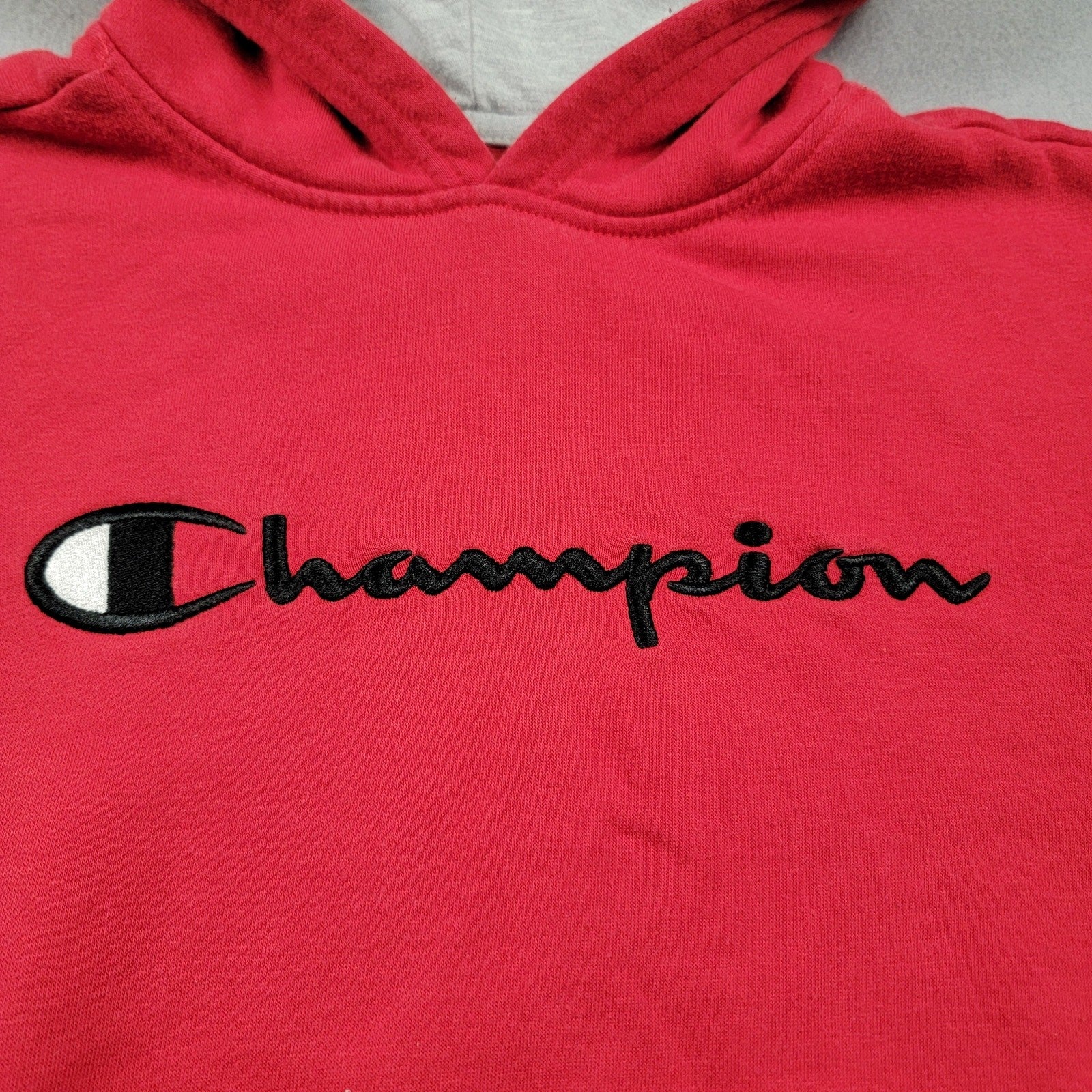 Kids Red Champion Pullover Hoodie  Size XL  Light Wear