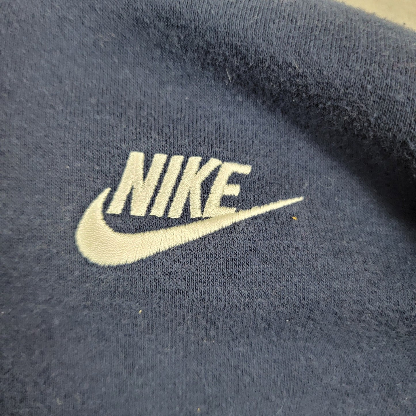 Nike Navy Zip Up Hoodie  Size 56 Years  Fair Condition
