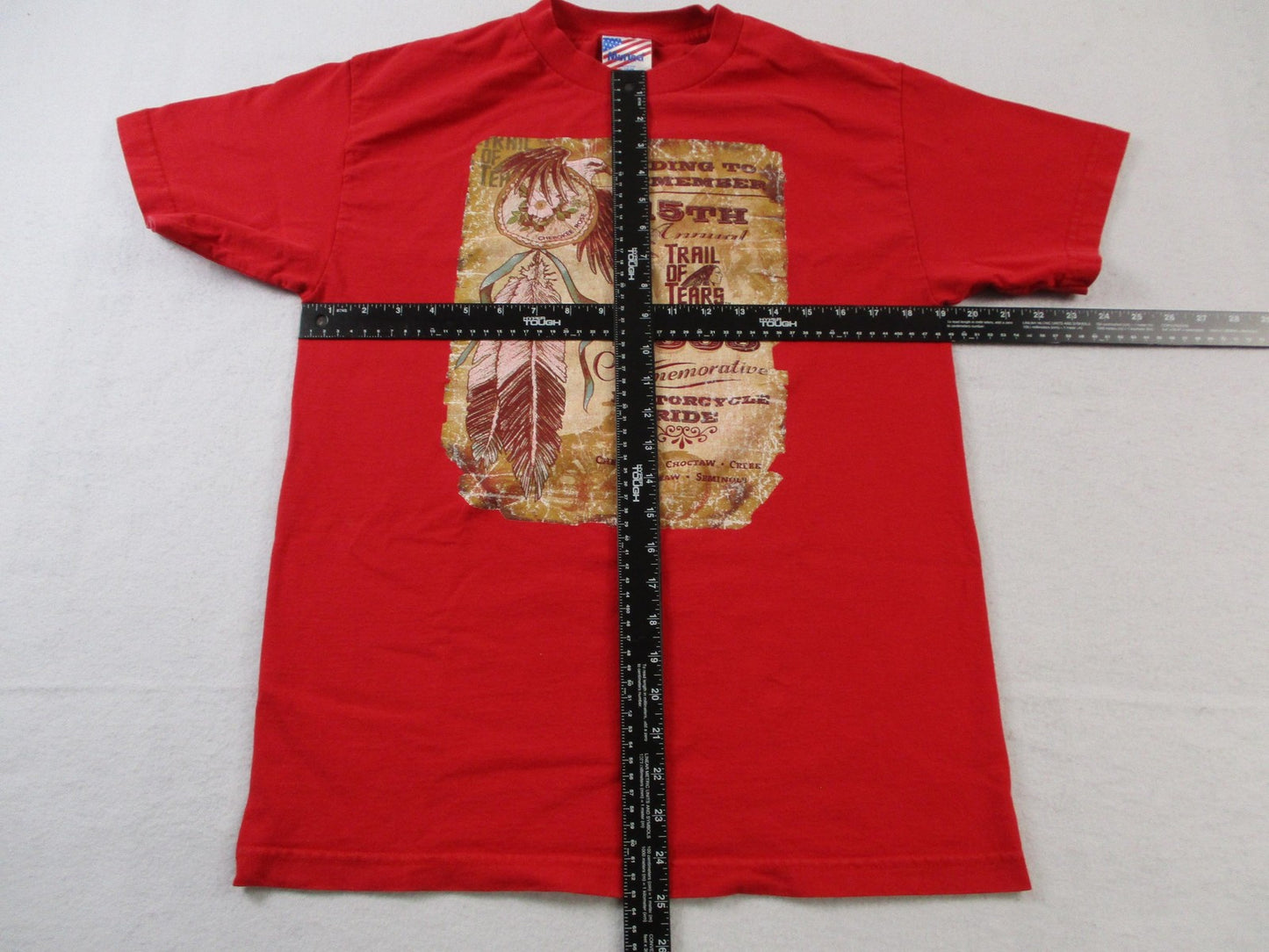 Trail Of Tears Shirt Lot 3 Mens Medium Gildan Murina Motorcycle Graphic Red Blue7