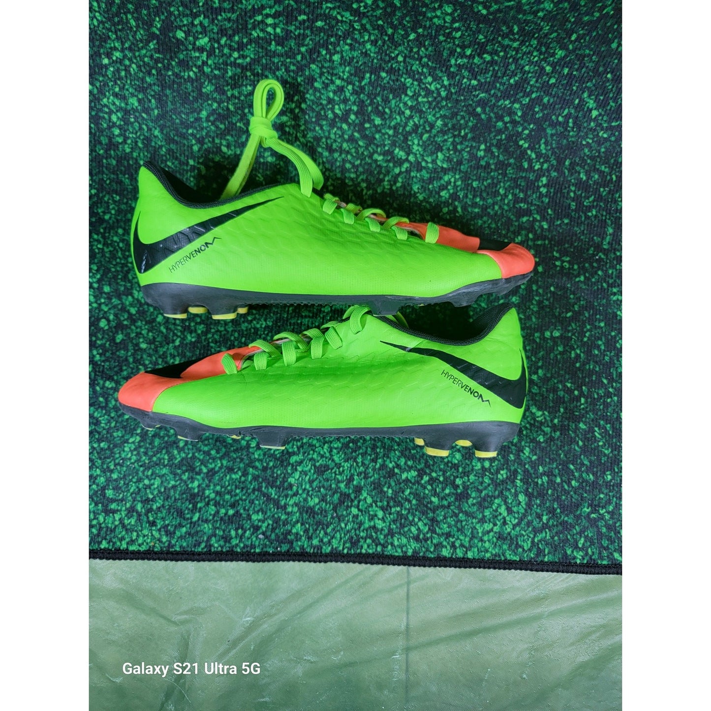 Nike Hypervenom Phade 3 FG GS 'Electric Green' Soccer Cleats Sz 5Y 8525803082