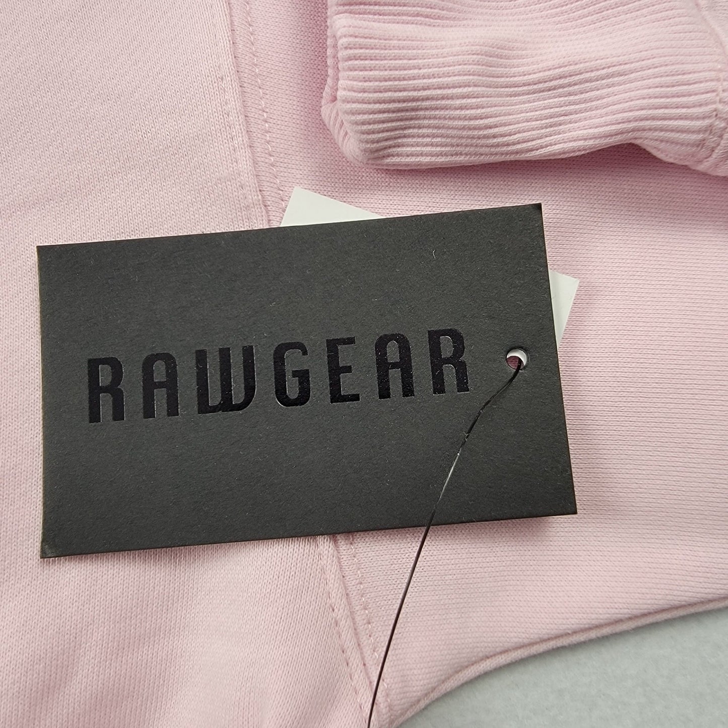 RawGear Pink Cropped Hoodie L Womens WarGear Logo Embroidered NWT