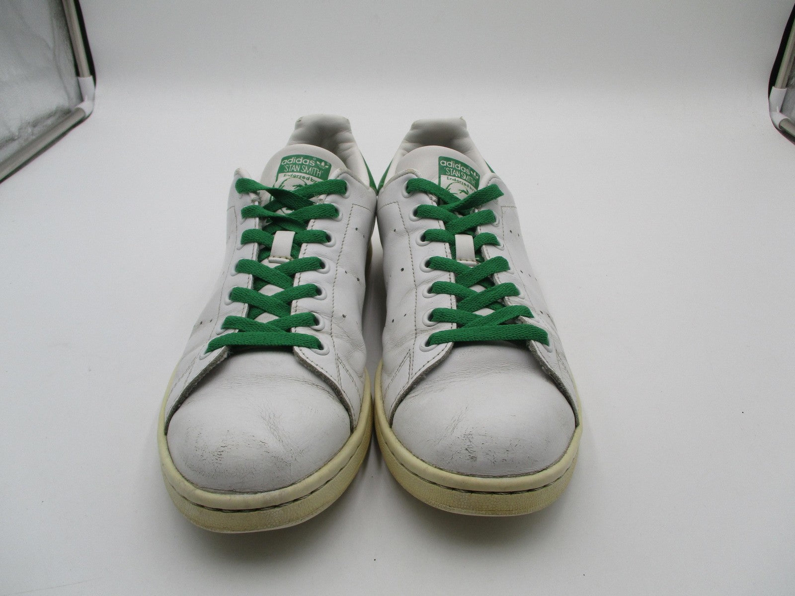 Adidas Stan Smith Shoes Mens Size 10 White Green Leather Tennis Sneakers M203241