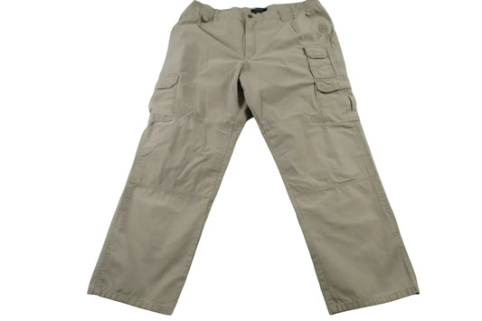 5.11 Tactical Cargo Pants Mens 40x32 Beige Relaxed Fit Cotton Canvas Utility0