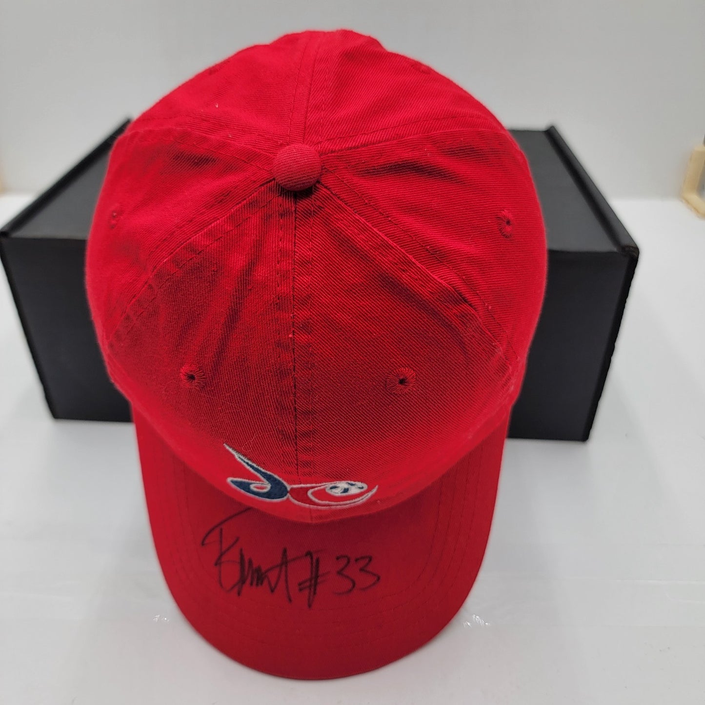 Washington Wizards Hat Cap Strap Back Red CLUB 52 NBA Basketball Mens Signed #334
