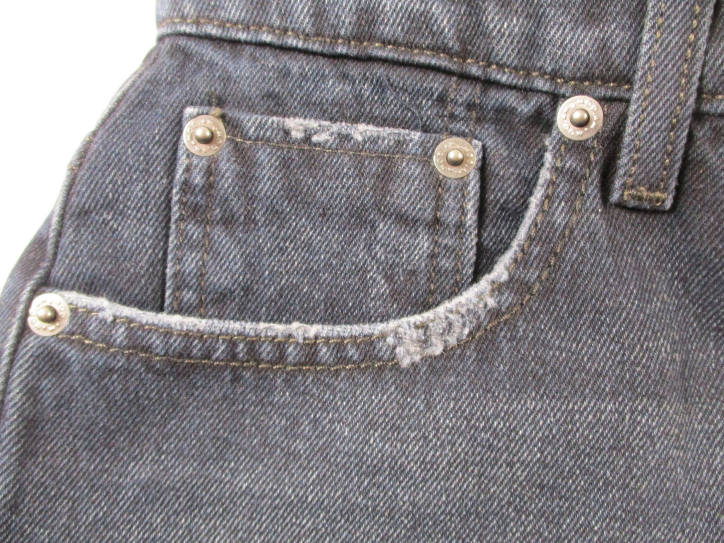 Modern American Doheny Jeans Womens 26 Blue Black Vintage Wash Straight 14732