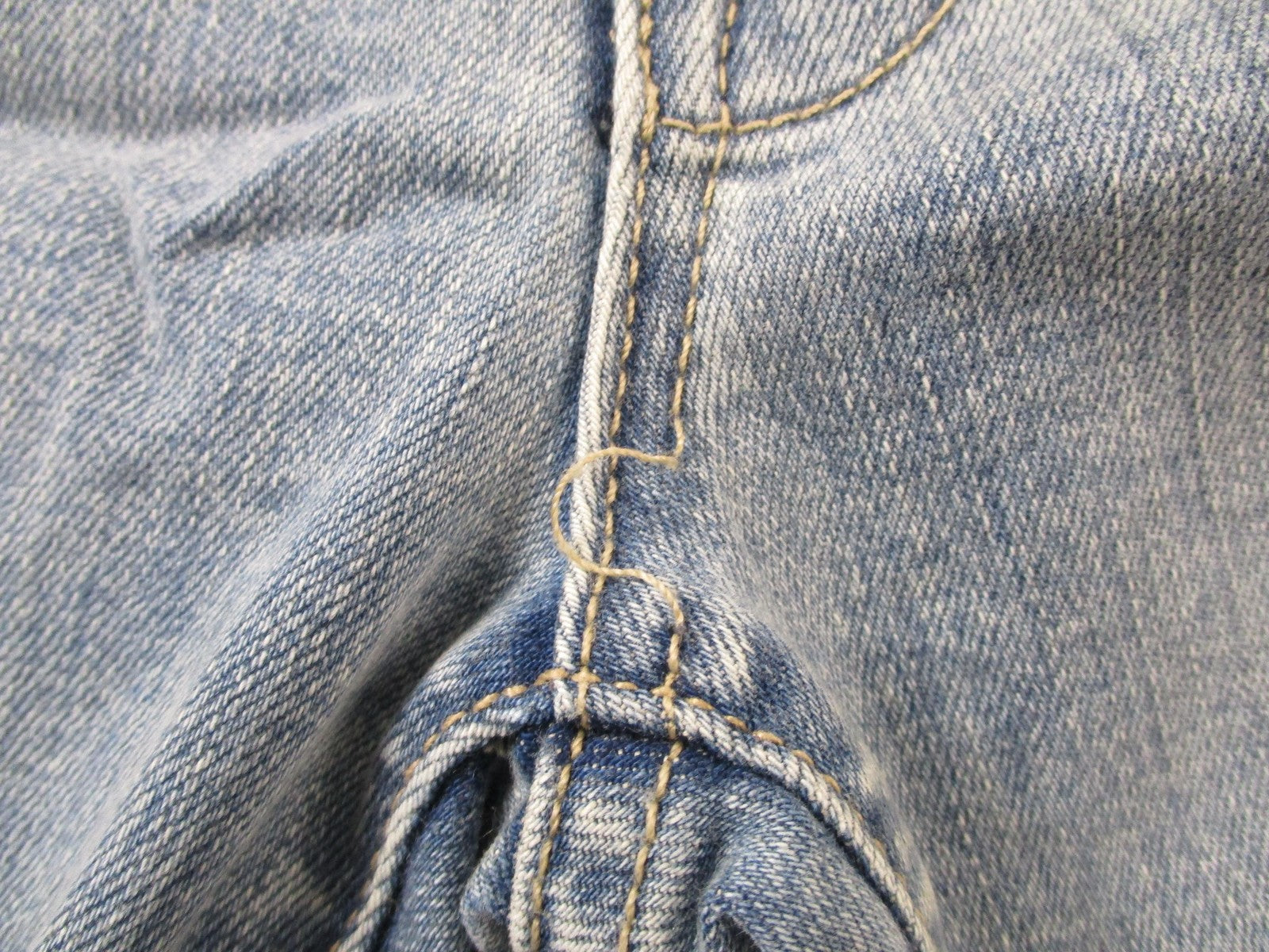 Fidelity Stevie Jeans Womens 26 Blue Slim Straight Slit Hem Daytona Wash 144815