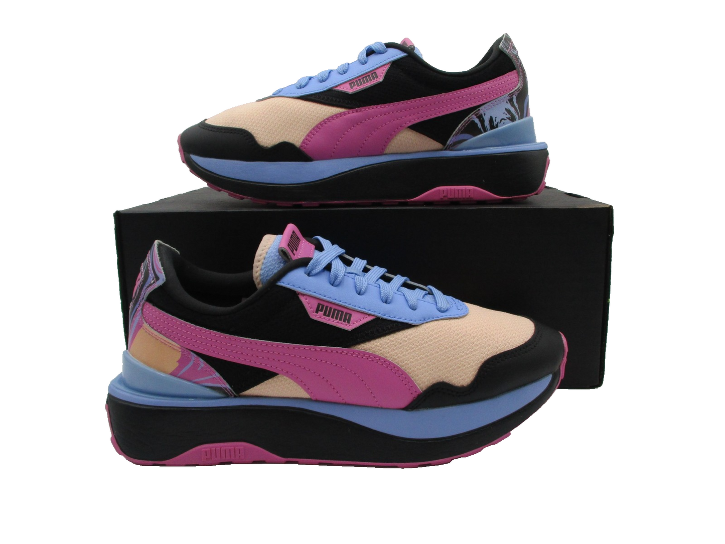 Puma Running System RS Womens Size 8 Pink Blue Black Sneakers 38300801 (1F4)0