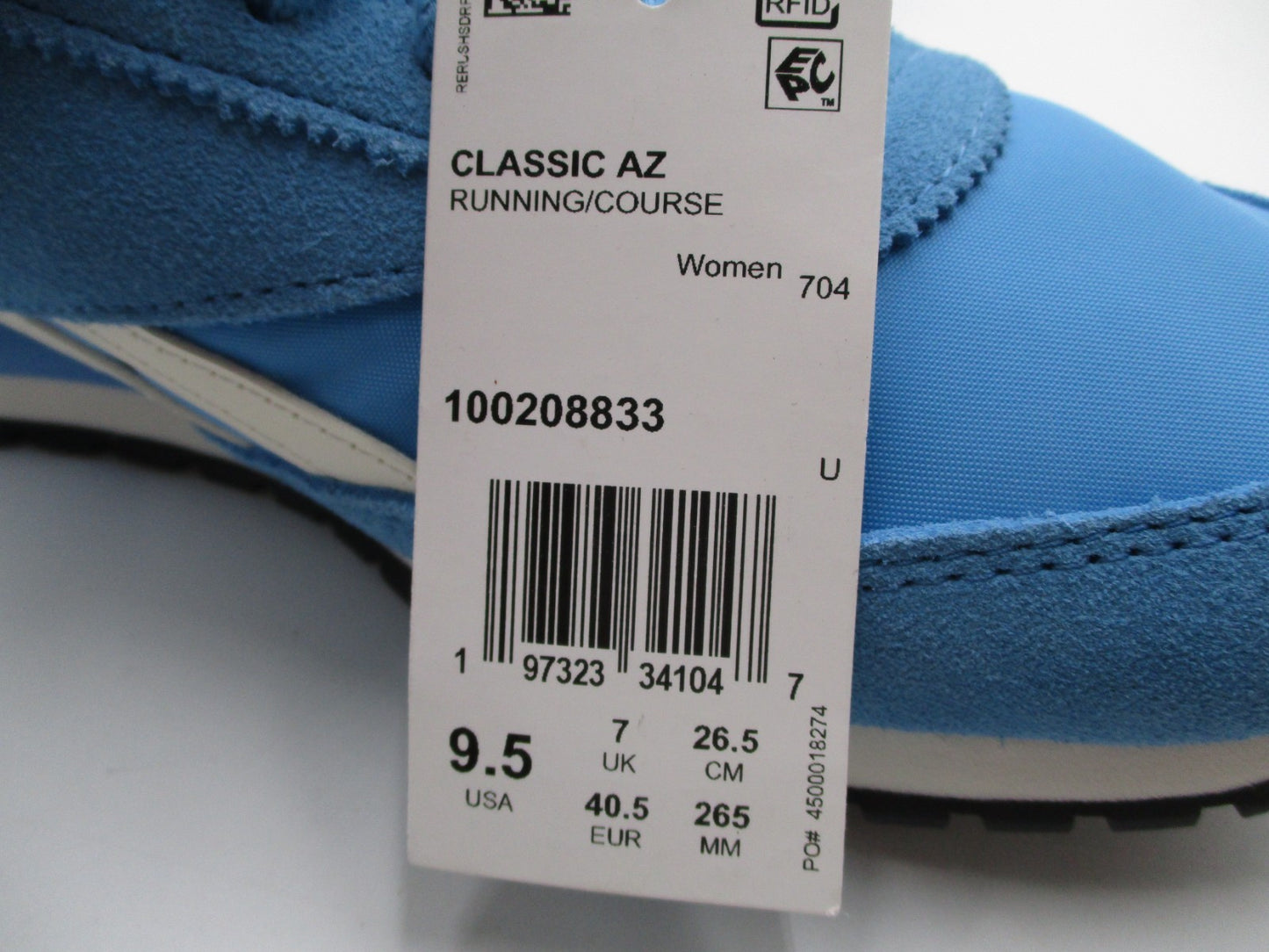 Reebok Classic AZ Recovery Blue Chalk Women's 9.5 NWT New 100208833 (1V2)5