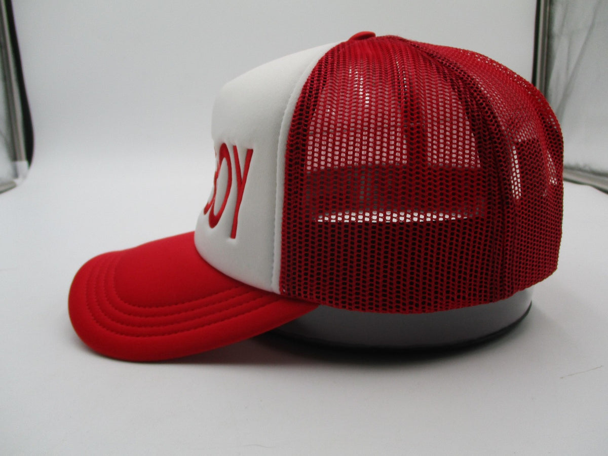 Crowns By Lids Hat Cap Snap Back Mens One Size Red Rich Broke Boy Trucker Mesh4