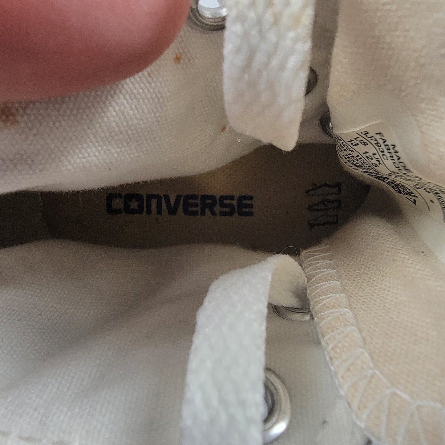 Converse CTAS Hi Canvas Charcoal Youth Sz 13 3J793C