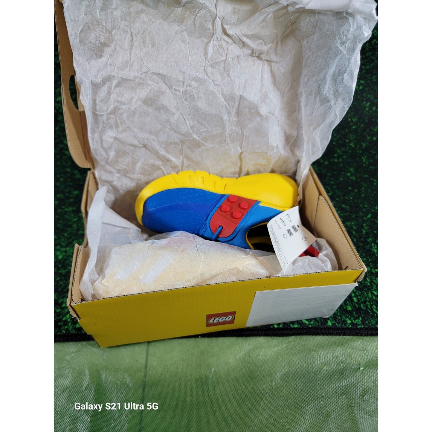 Adidas LEGO x RapidaZen J 'Shock Blue Equipment Yellow' Size 6.5k FX956310