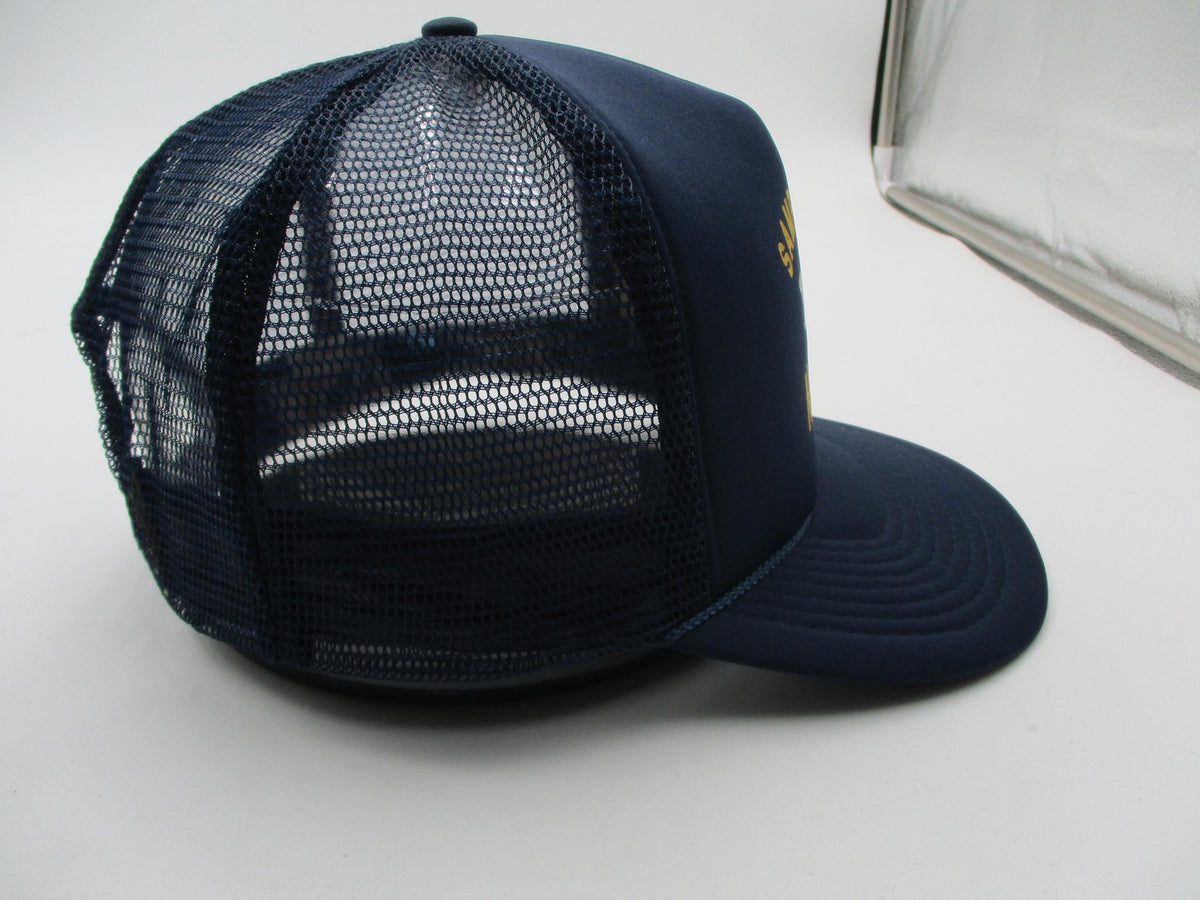 Sampson WW-2 Hat Cap Snap Back Mens One Size Blue Navy Vets Trucker 1944 Toppers5