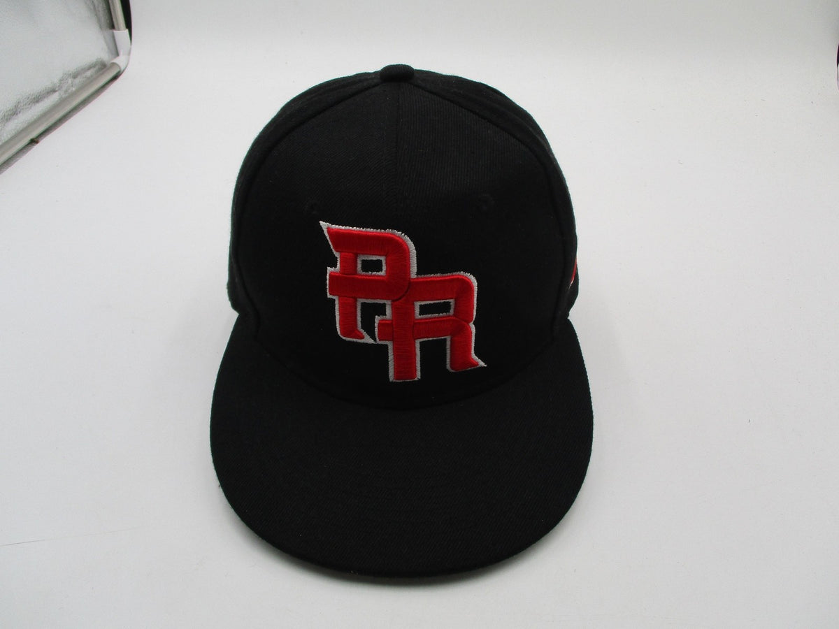 Puerto Rico Hat Cap Snap Back One Size Black Baseball Mens PR Flag WBC Logo1