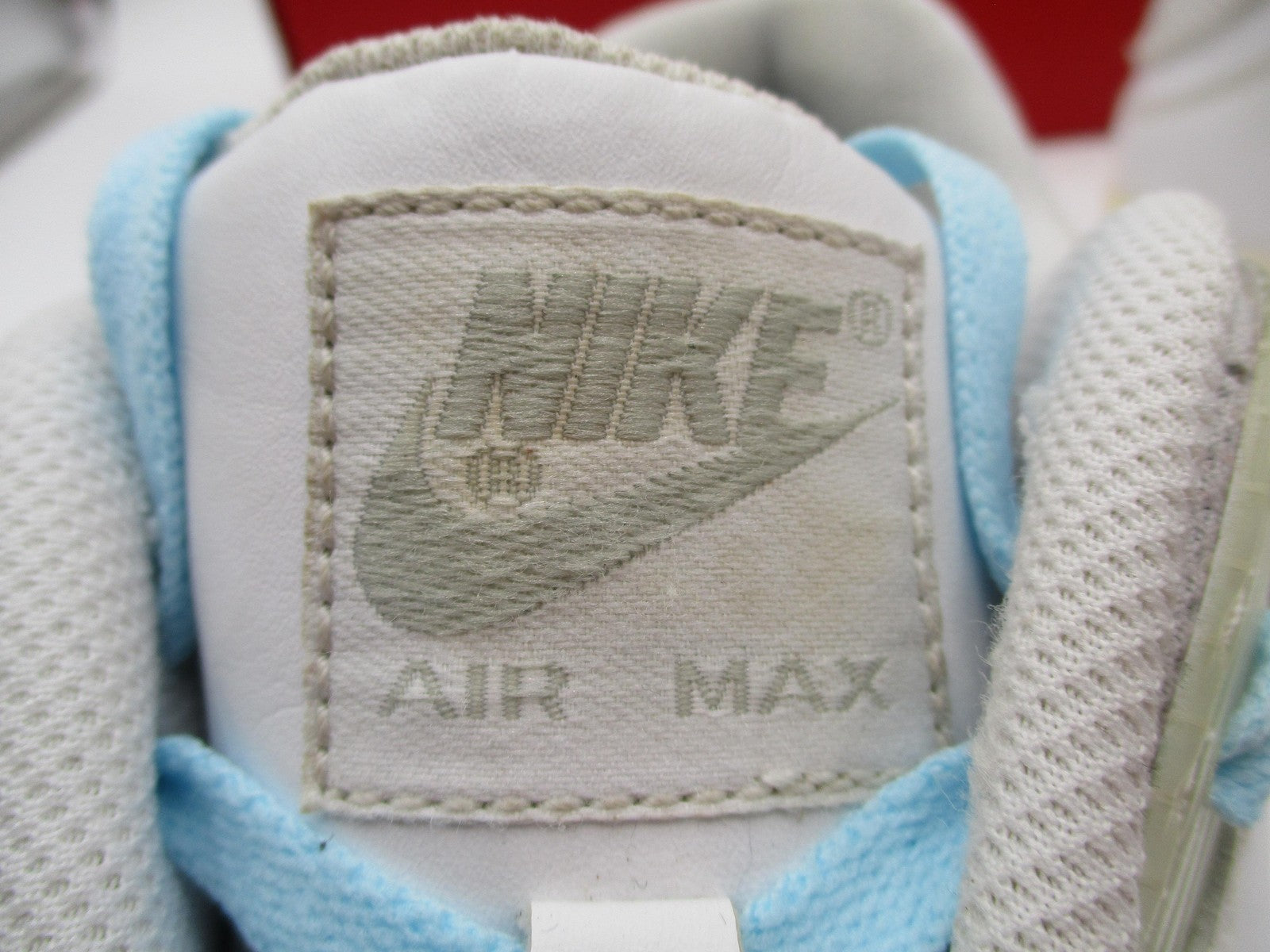 Nike Air Max 90 Shoes Mens Size 11.5 White Leather Classic Retro 302519113 1D710