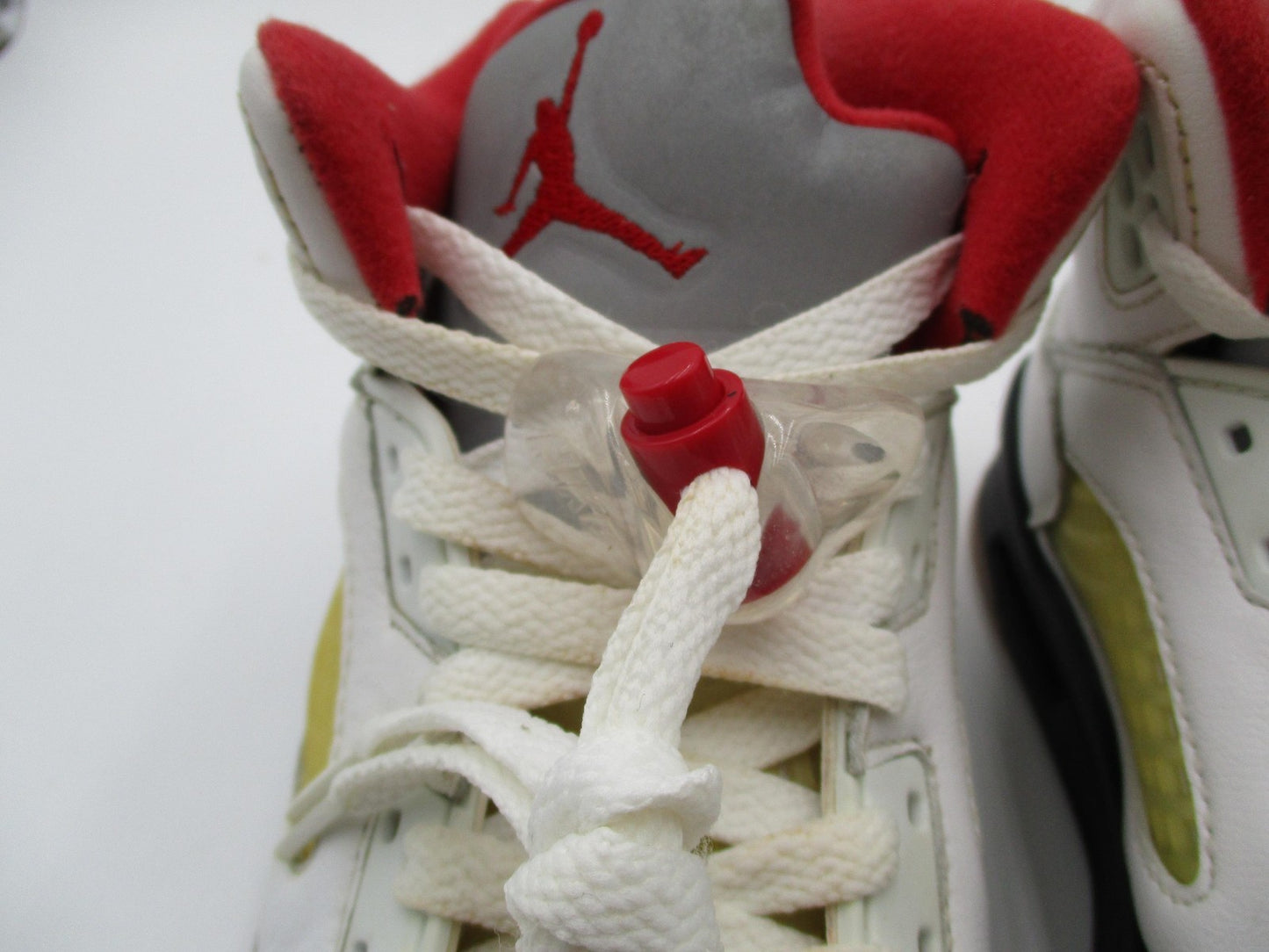 Nike Air Jordan 5 Retro Shoes Youth Size 5Y White Red Fire Red GS 440888-1014