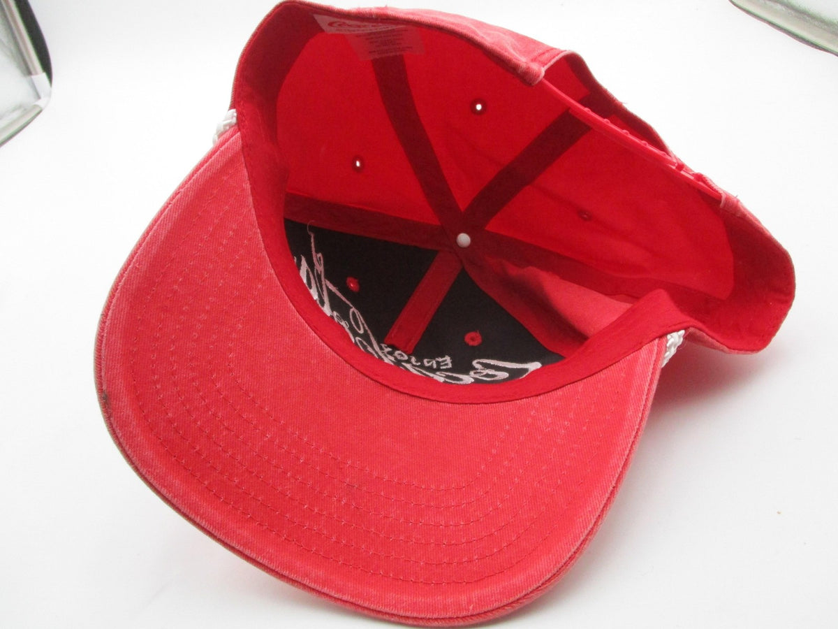 Coca-Cola Hat Cap Snap Back Mens One Size Red Enjoy It's The Real Thing Slogan9