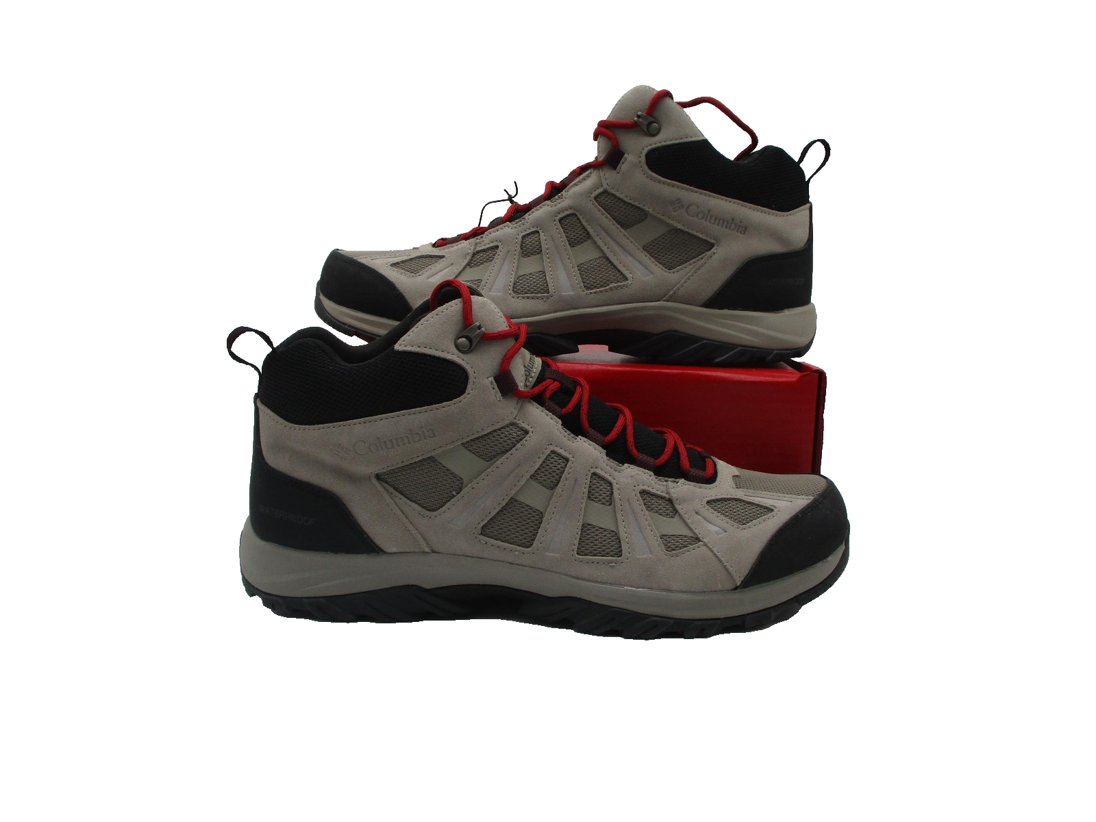 Columbia Hiking Shoes Mens Size 16 Gray Black Waterproof OmniTech BM01680060