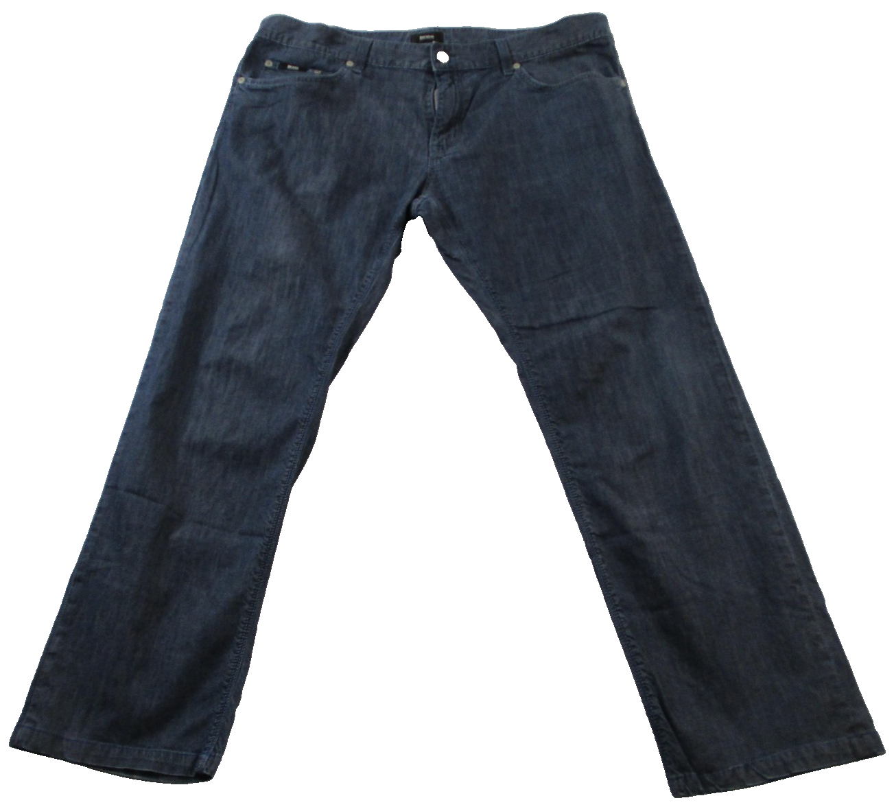 Hugo Boss Jeans Mens 38x30 Blue Maine1 Rinse Stretch Straight Leg Denim 14340