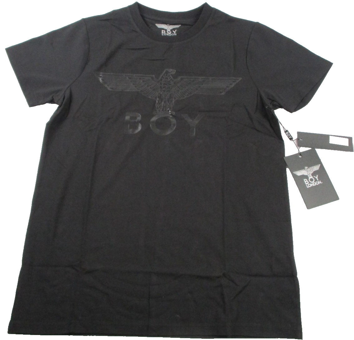 Boy London Shirt Men Small Black Eagle Logo Stretch Graphic Tee Crewneck 1297980
