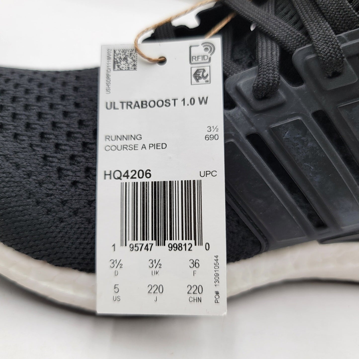 Adidas UltraBoost 1.0 'Double Black' - Women's Size 5 - NIB6