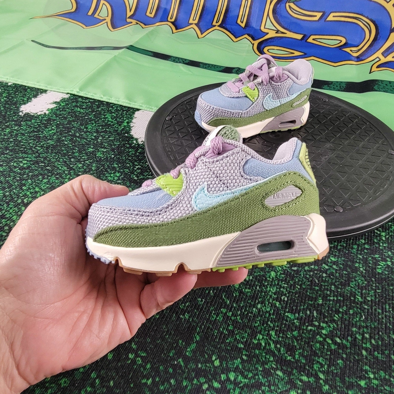 Air Max 90 SE TD 'Sun Club  Worn Blue Treeline' Sz 5c4