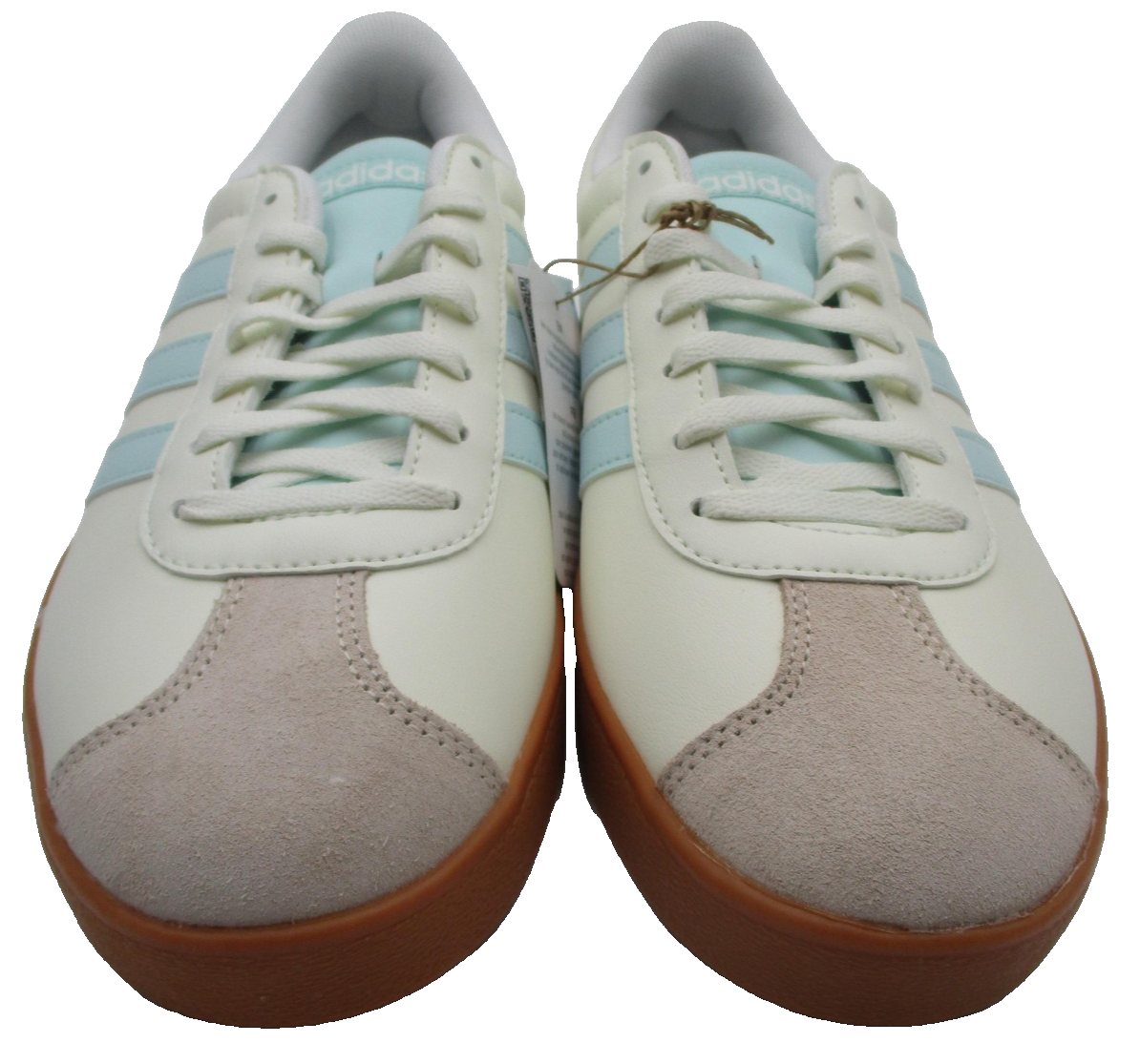 Adidas VL Court Base Shoes Womens Size 8.5 White Gum Court Sneakers JI17674
