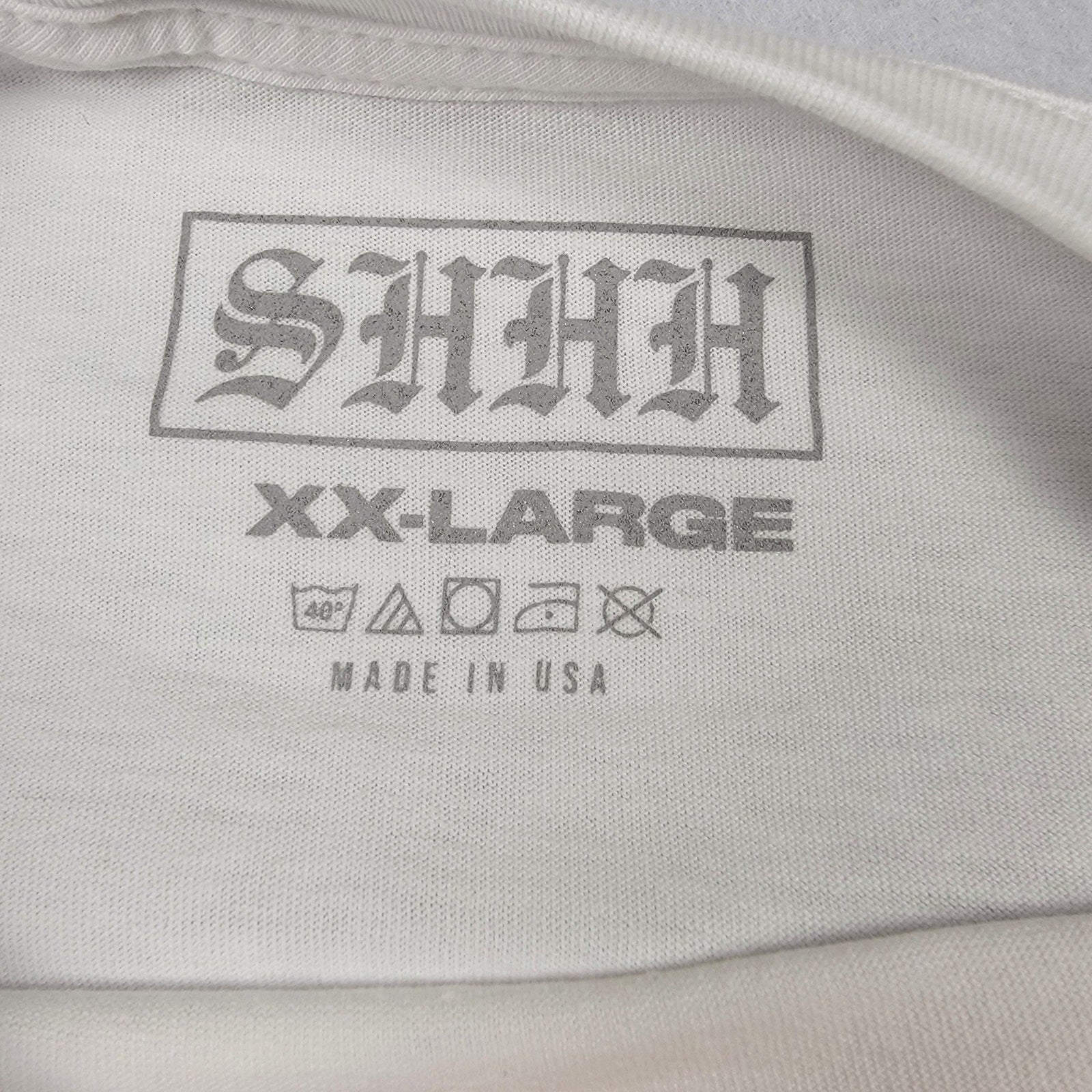 Bobby Shmurda SHHH 2XL Graphic Tee 2Pack Stop Snitching + Skull NEW 7273