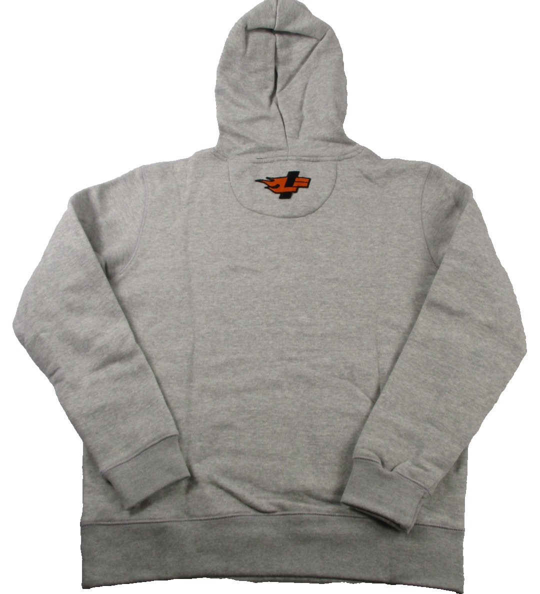 D73 USA Hot Wheels Hoodie Sweatshirt Womens M Light Grey Pullover Graphic 12941