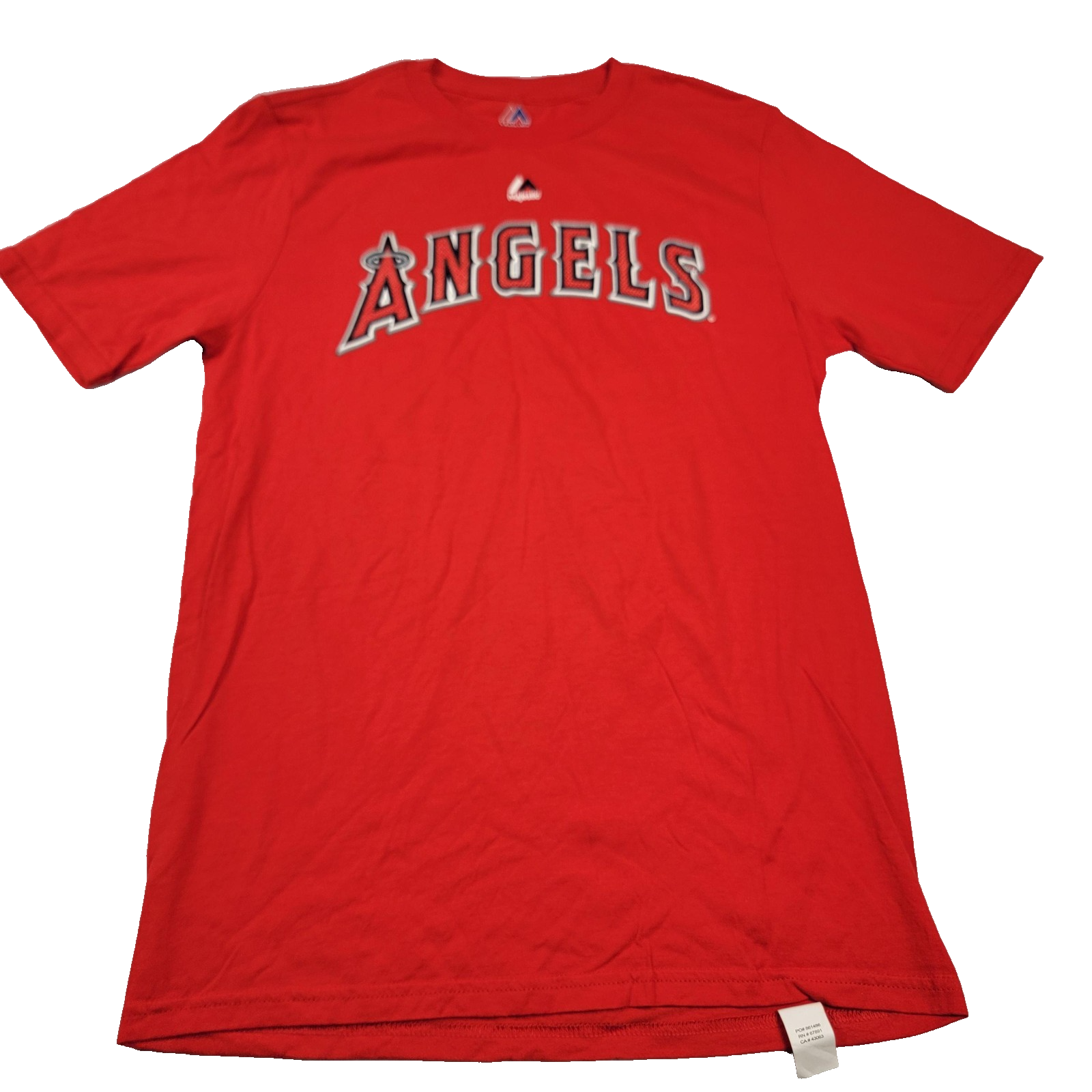 Los Angeles Angels Shirt Mens XL Red MLB Baseball Richards 43 Player Tee