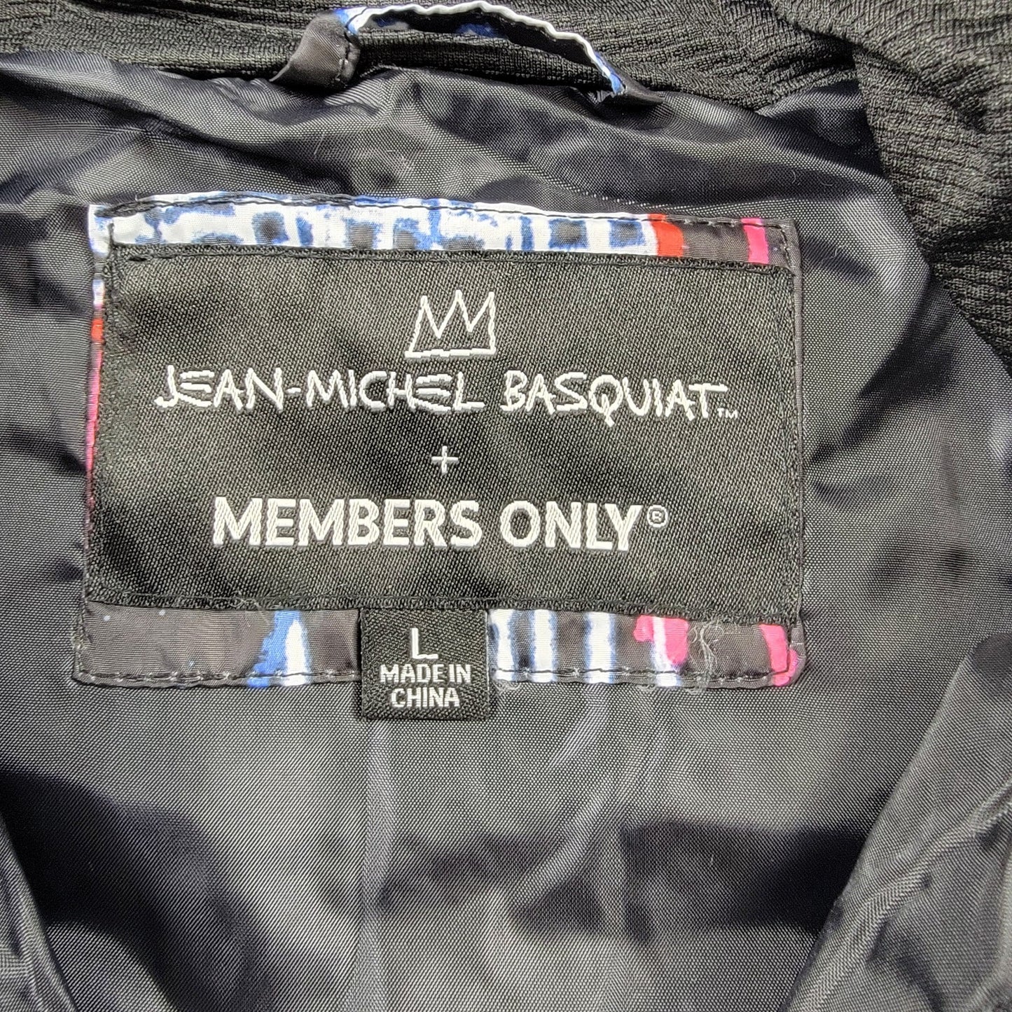 JeanMichel Basquiat x Members Only 'Alchemy' Puffer Jacket Sz L