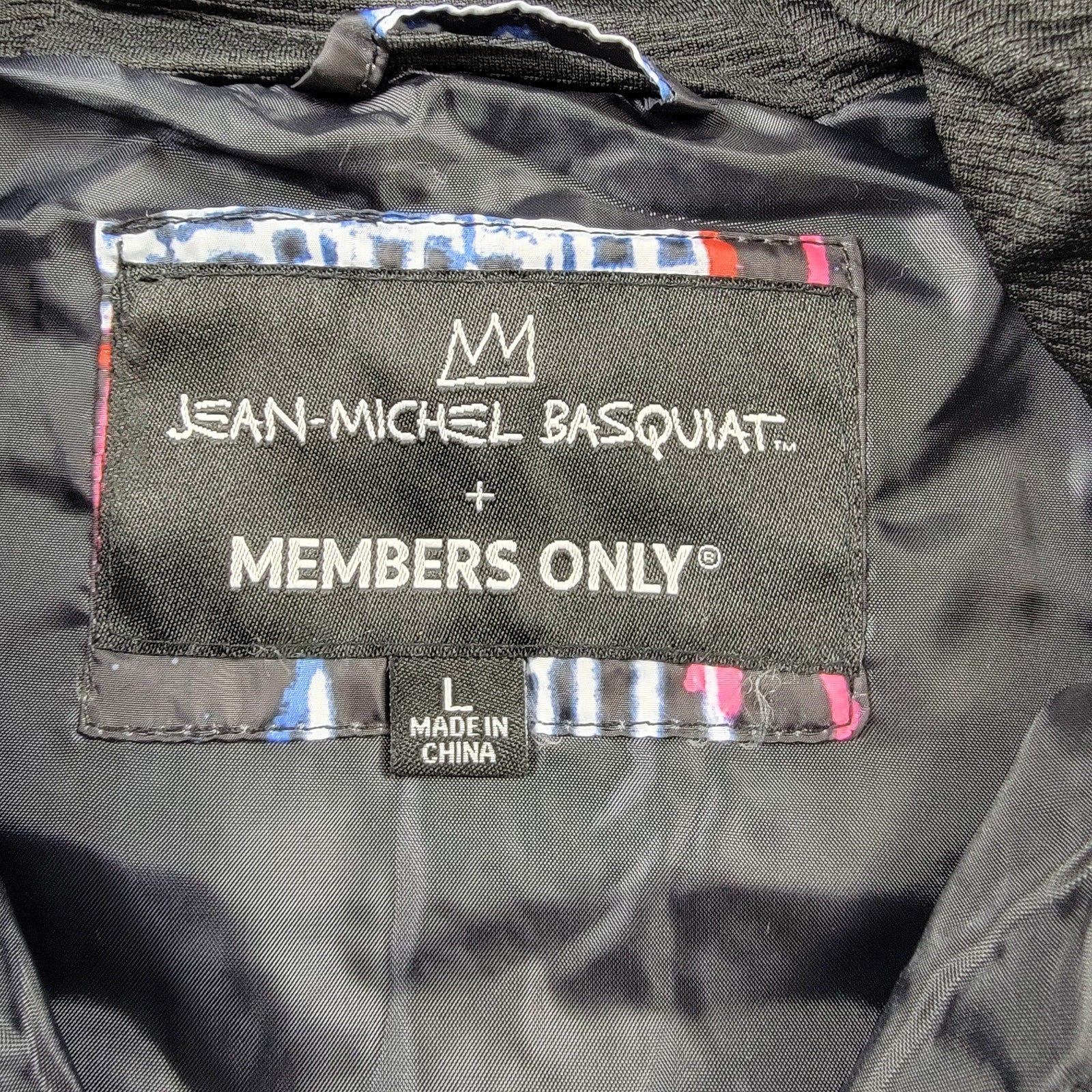 JeanMichel Basquiat x Members Only 'Alchemy' Puffer Jacket Sz L