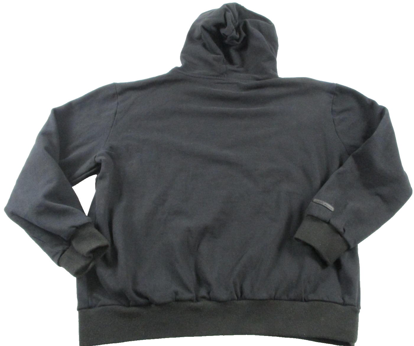 BKYS Hoodie Mens Medium Black Pullover Sweatshirt Heart Rhinestone Graphic 16651