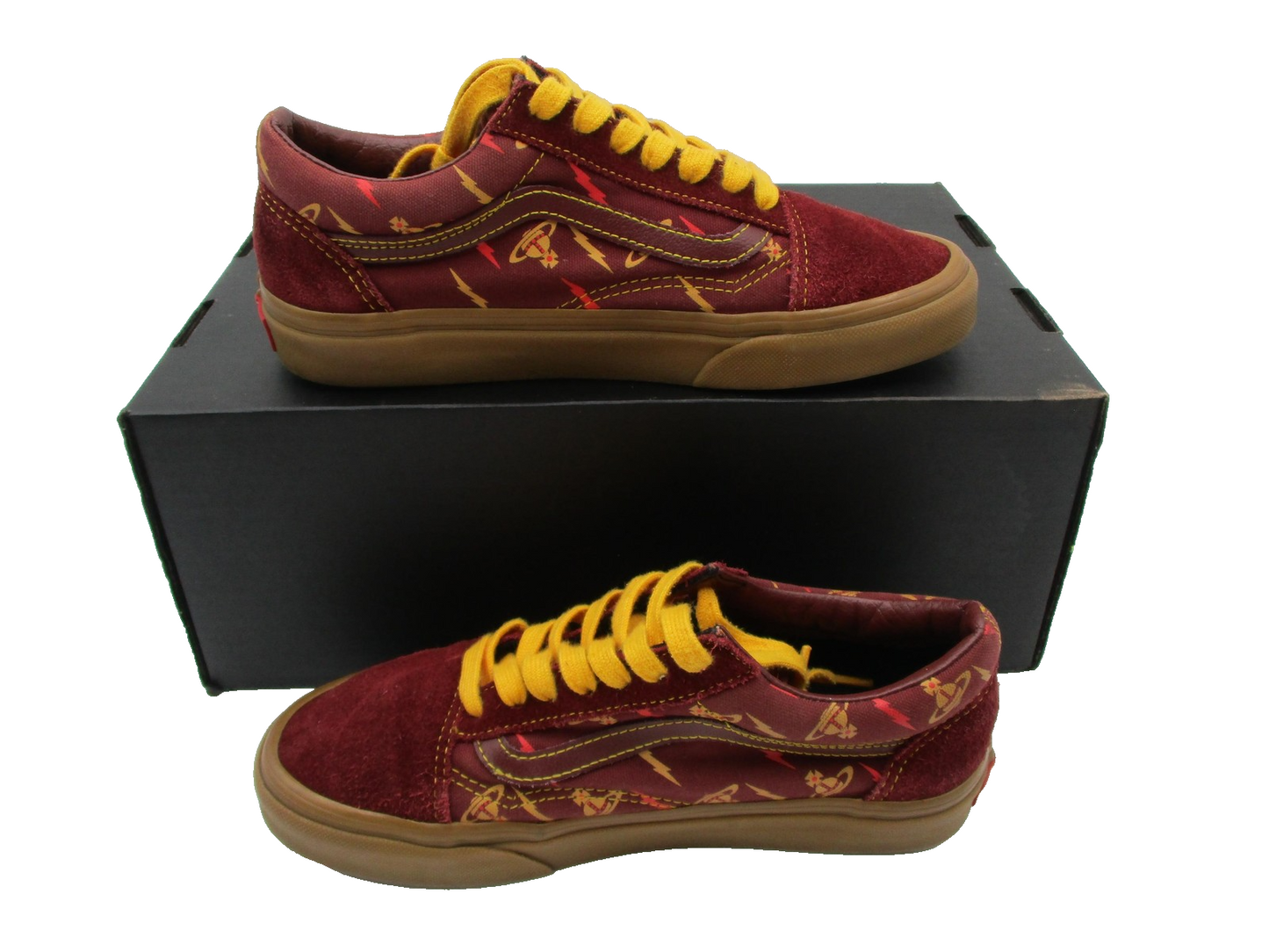 Vans X Vivienne Westwood Old Skool Shoes Mens 5.5 Red Gum Low Top Sneakers (1G4)3