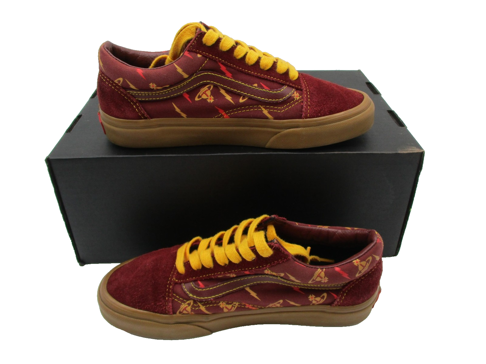 Vans X Vivienne Westwood Old Skool Shoes Mens 5.5 Red Gum Low Top Sneakers (1G4)3