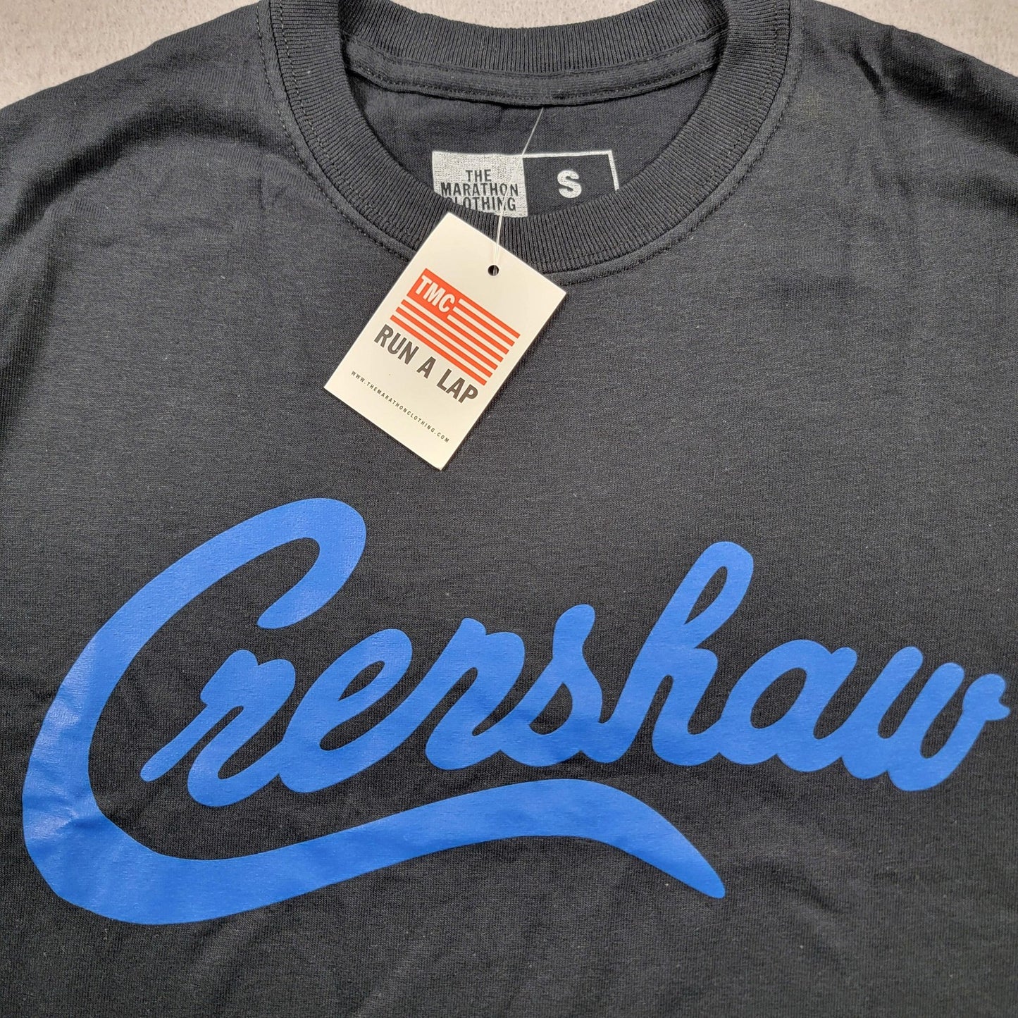 The Marathon Clothing Shirt Mens Small Black Blue Crenshaw Graphic Tee TShirt2