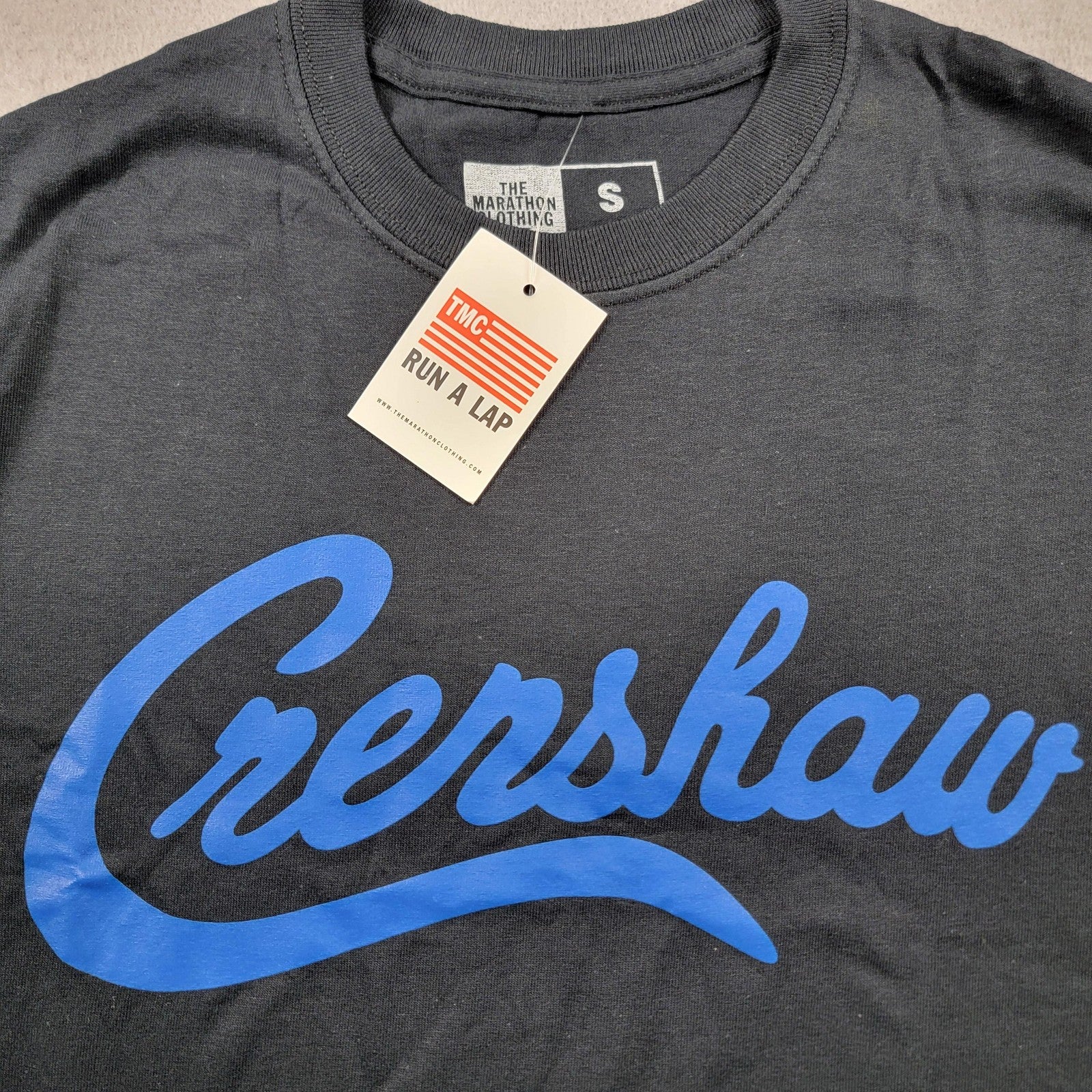 The Marathon Clothing Shirt Mens Small Black Blue Crenshaw Graphic Tee TShirt2