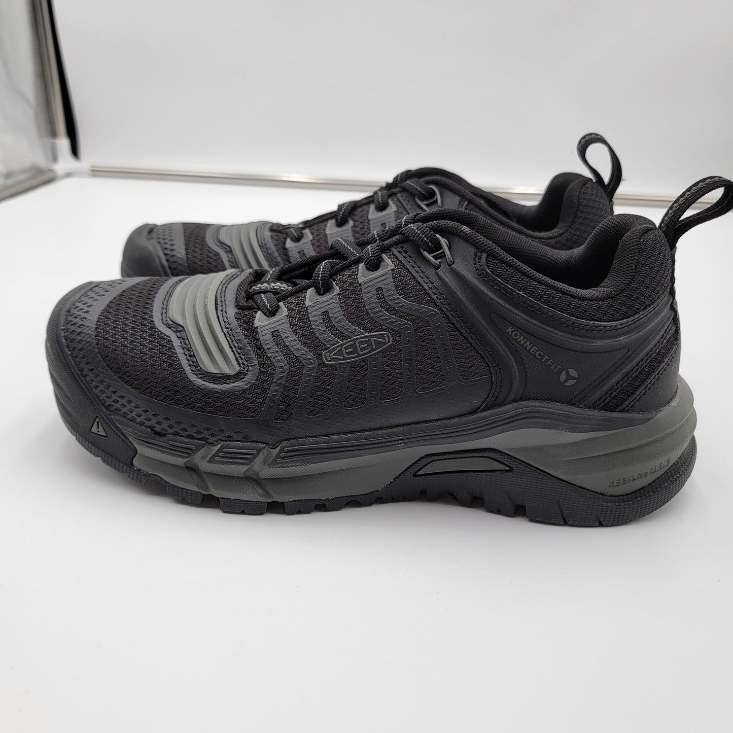 Keen Utility Kansas City KBF Men Shoes Black Comp Toe Sz 8EE3