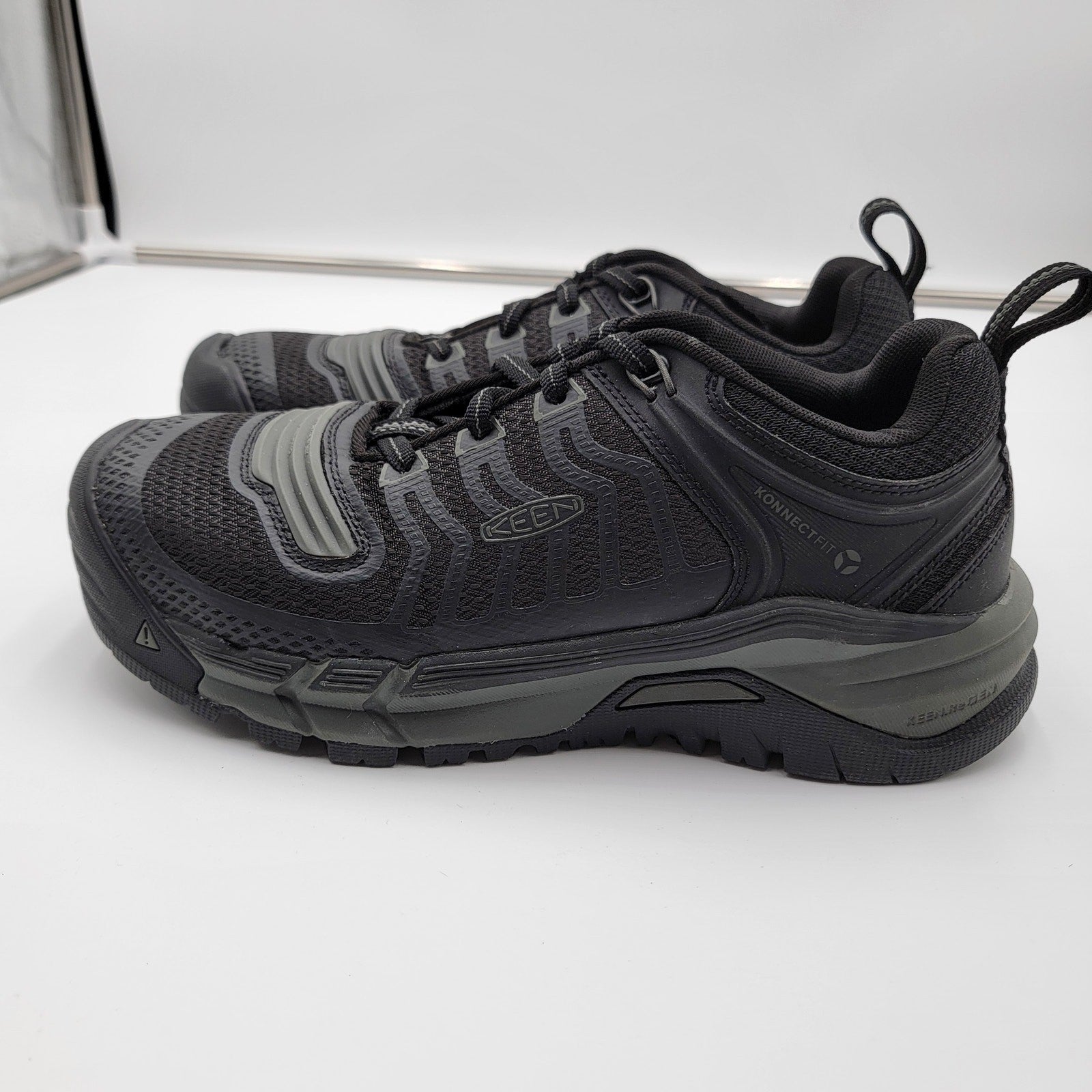 Keen Utility Kansas City KBF Men Shoes Black Comp Toe Sz 8EE3