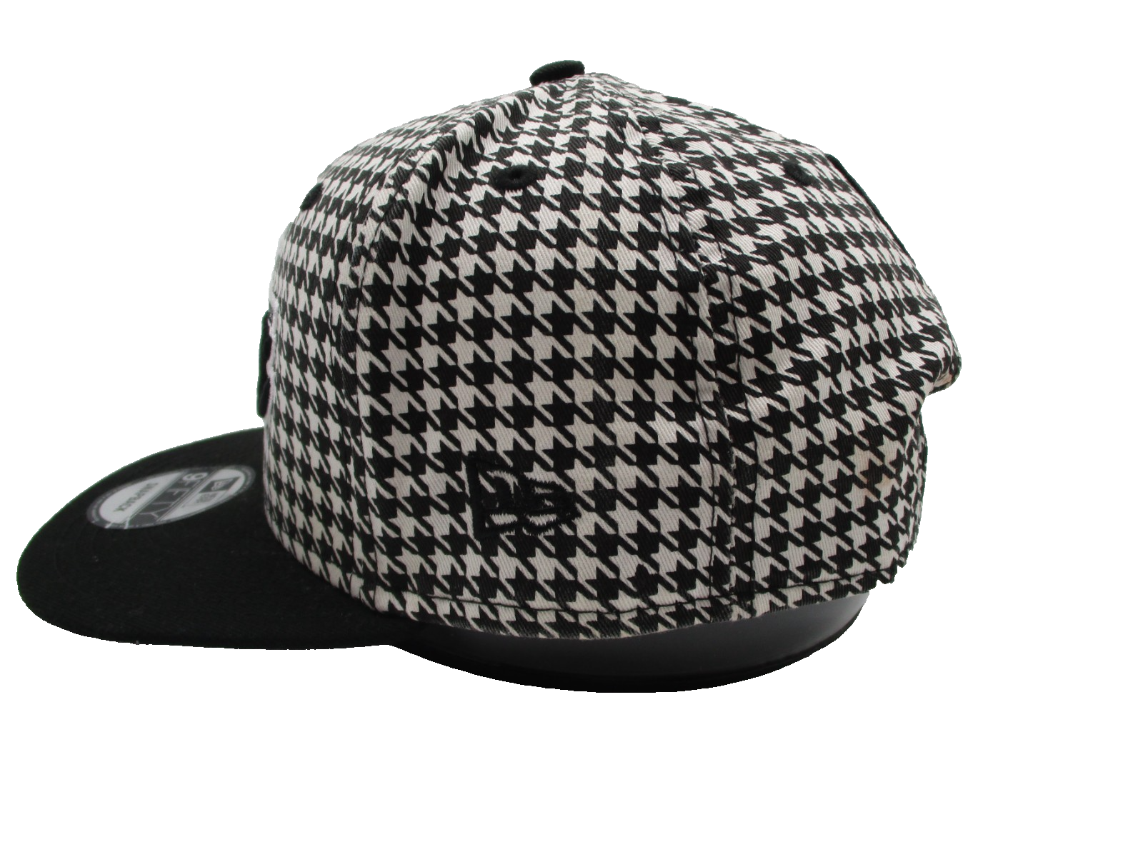New Era Los Angeles Lakers 9Fifty Snapback Hat Black White Houndstooth NBA1