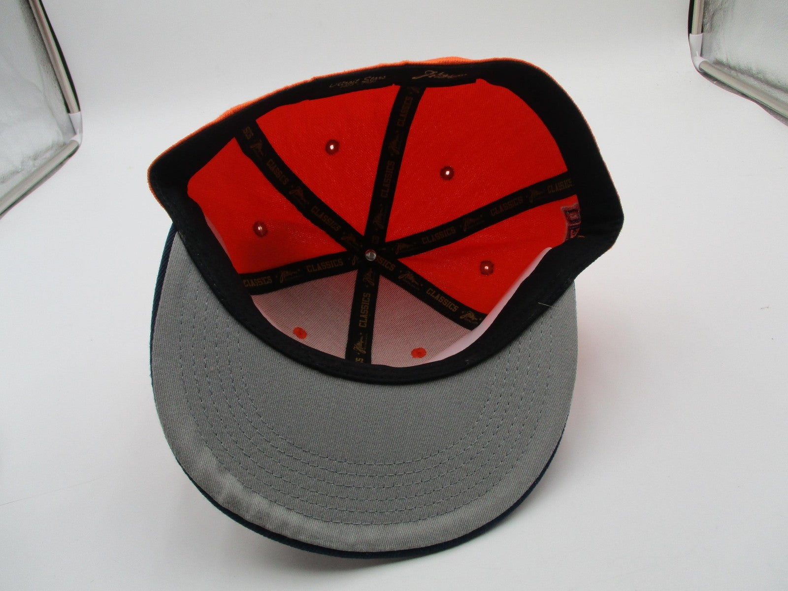 Detroit Stars Hat Cap Fitted Mens 7 1/4 Orange Negro Leagues Baseball Headgear9