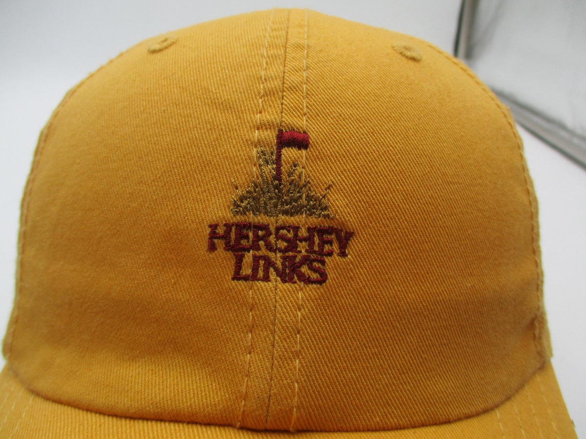 Hershey Links Hat Cap Strap Back Mens One Size Yellow Golf American Dry Goods1