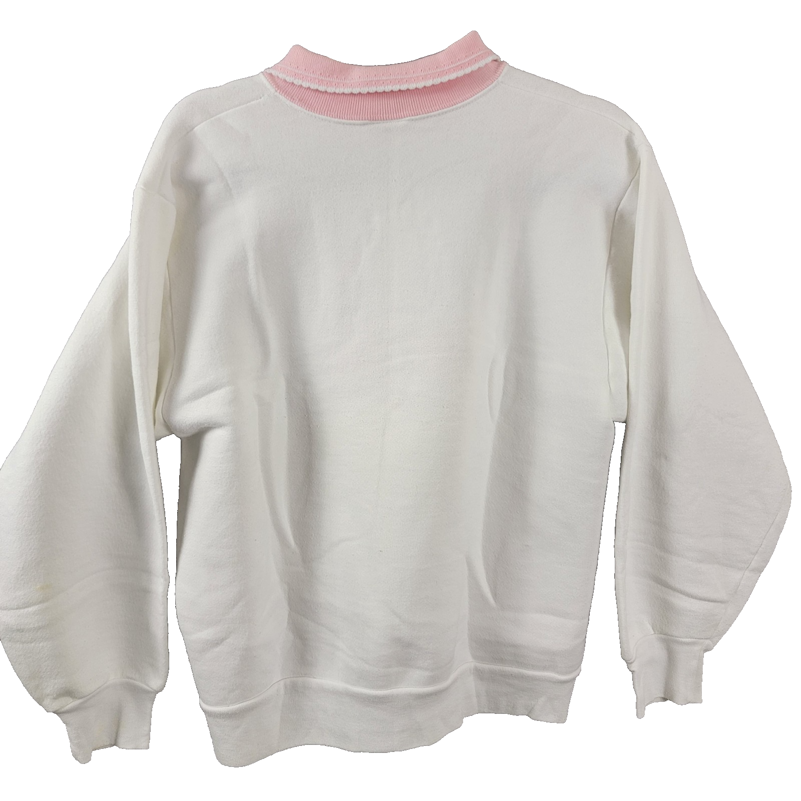 Gloria USA Hummingbird Rose Embroidered Sweatshirt Women’s L Vintage