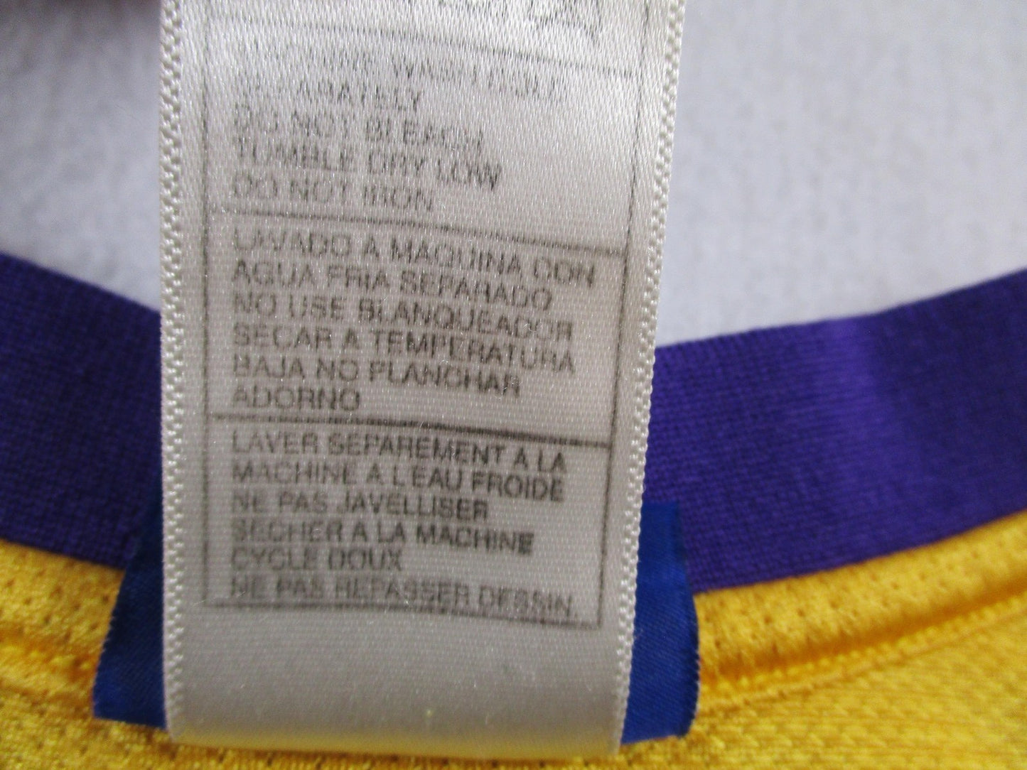 Los Angeles Lakers Jersey Mens Medium Gold NBA Shaquille O'Neal 34 Reebok 16976