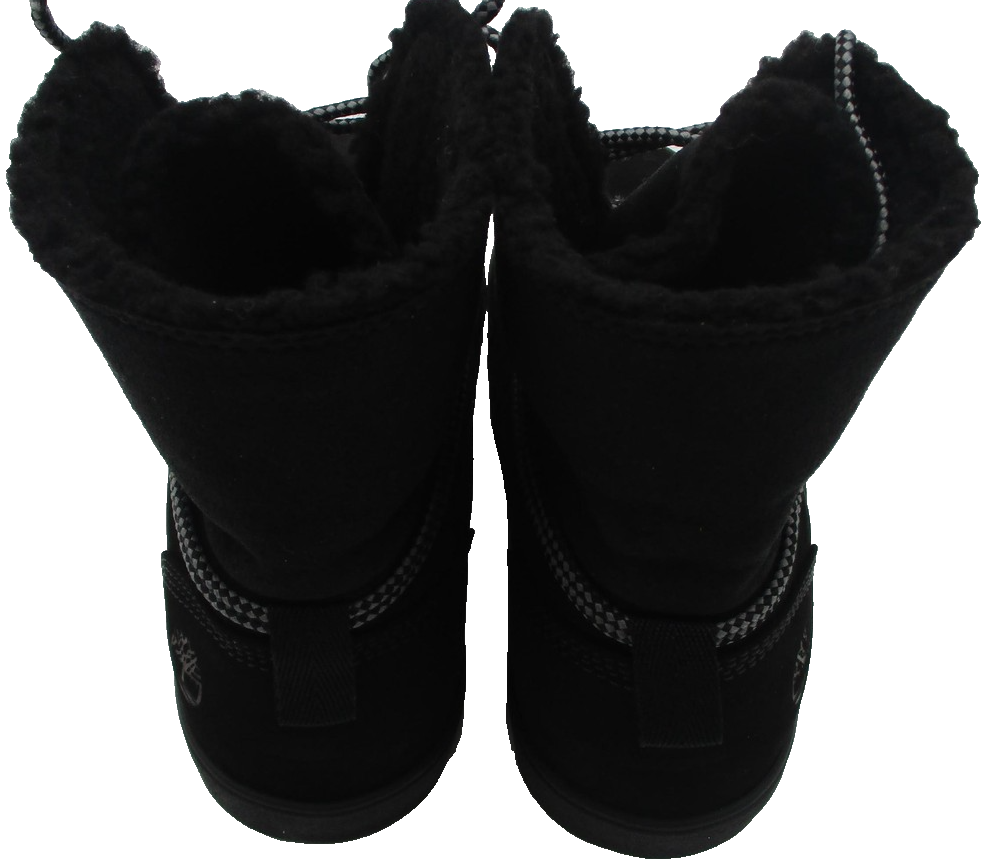 Timberland Dausette Fleece Fold Down Snow Boots Womens Size 7.5 Black Nubuck7