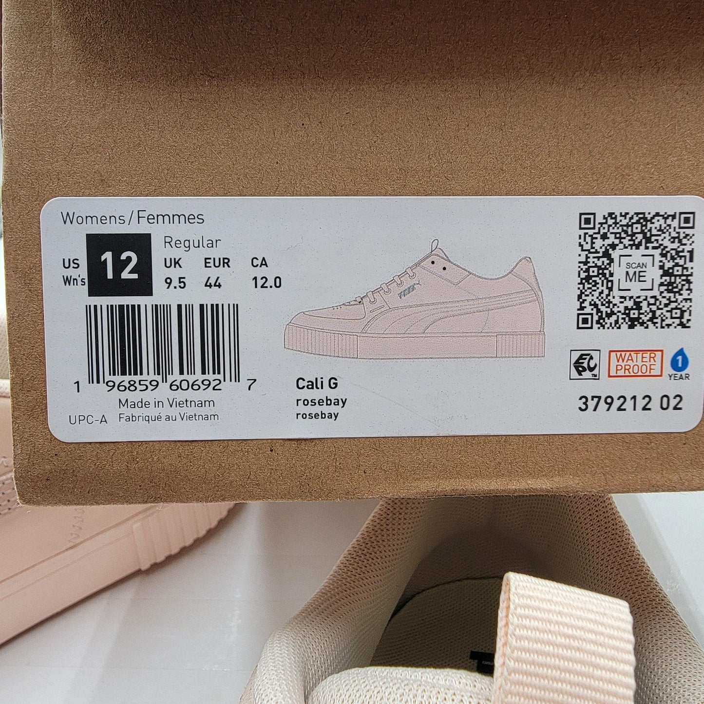Puma Cali G Shoes Womens Size 12 Rosebay Pink Golf Sneakers Waterproof 379212028