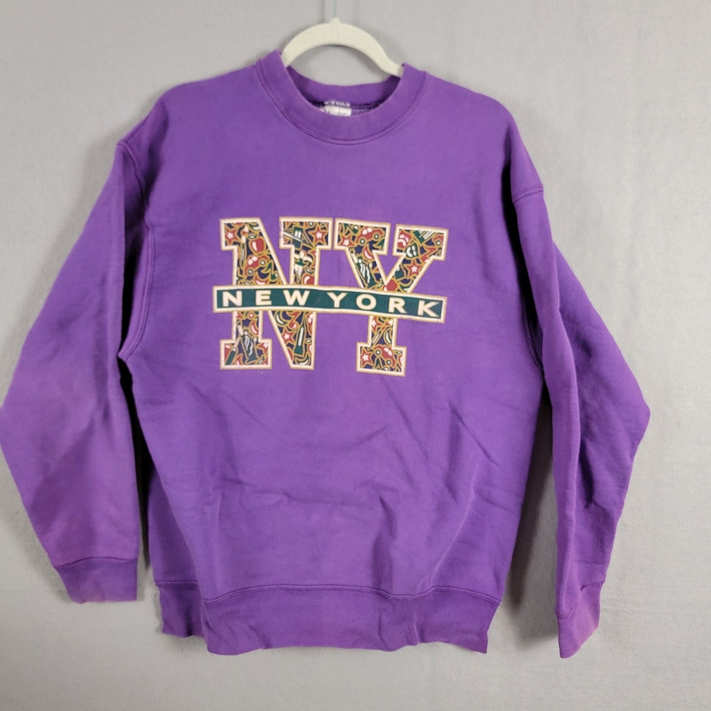 Vintage Y2K New York Pullover Cut Tag Sz L 21x28