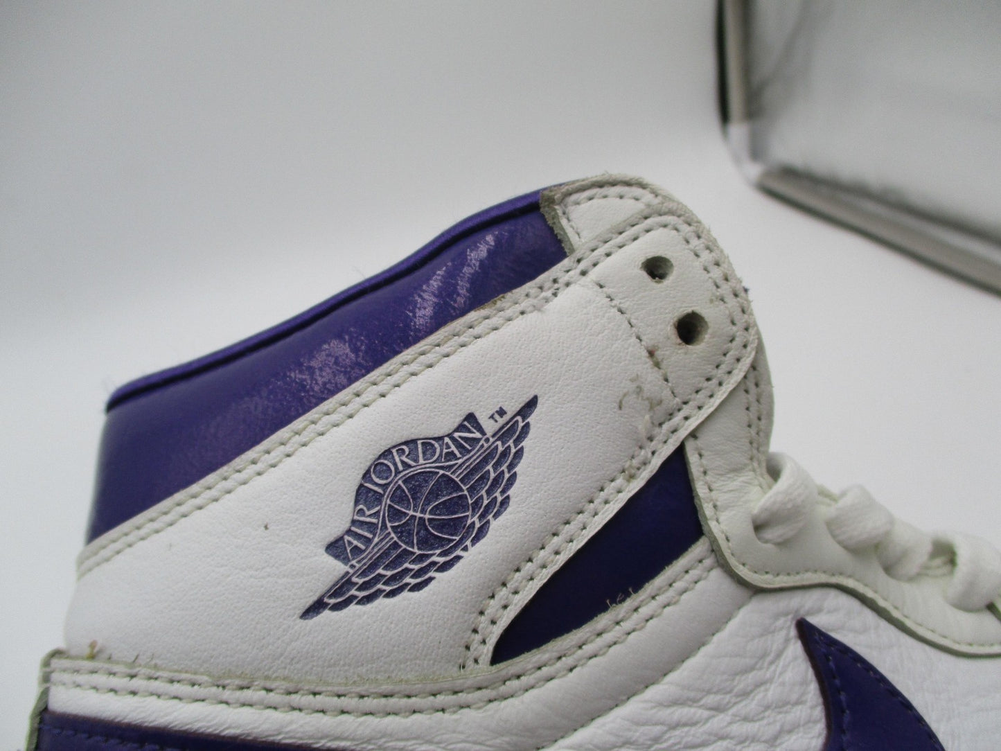 Nike Air Jordan 1 High OG Shoes Womens Size 7.5 White Court Purple CD0461-1519